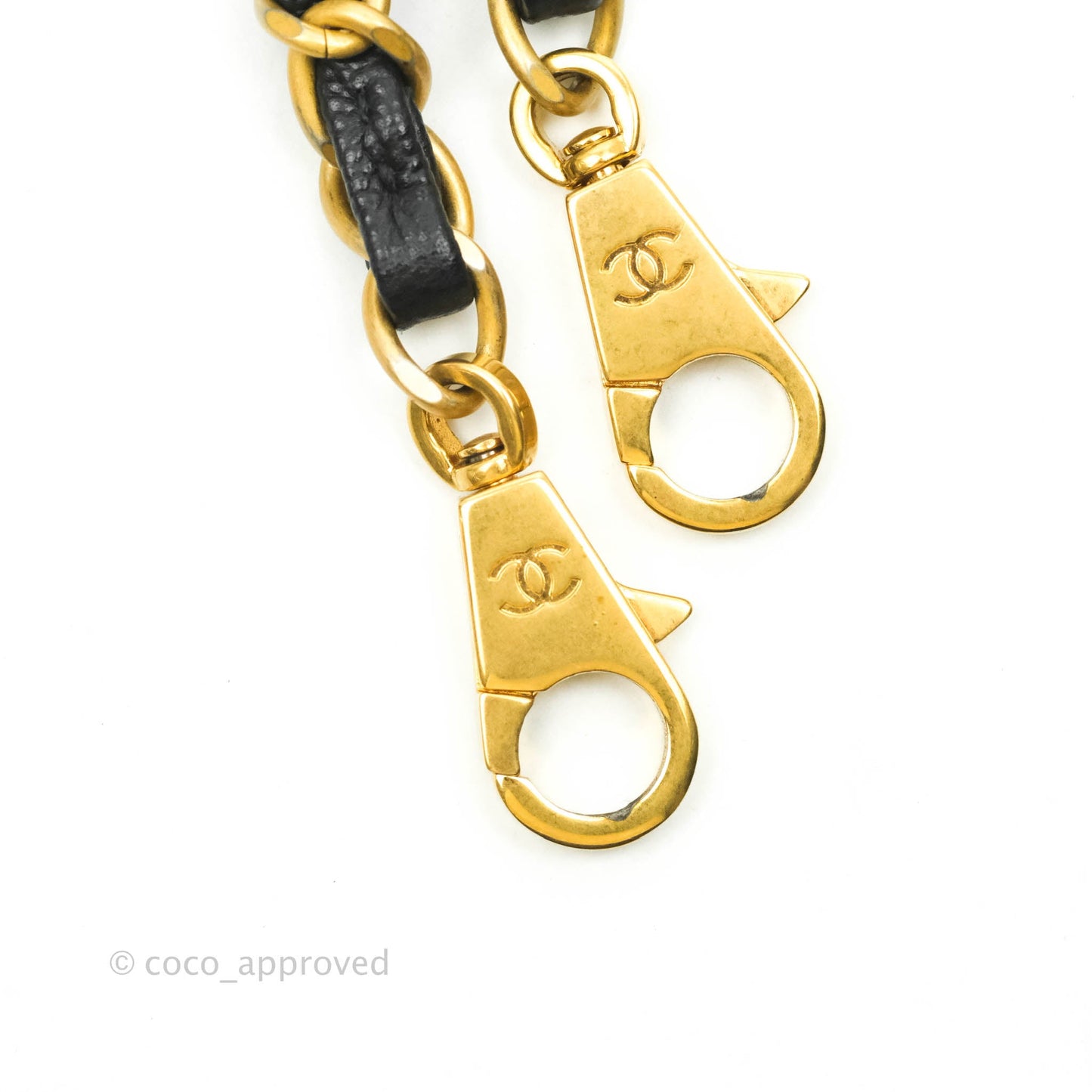 Chanel Medium Coco Handle Quilted Black Caviar Lizard Handle Gold Hardware