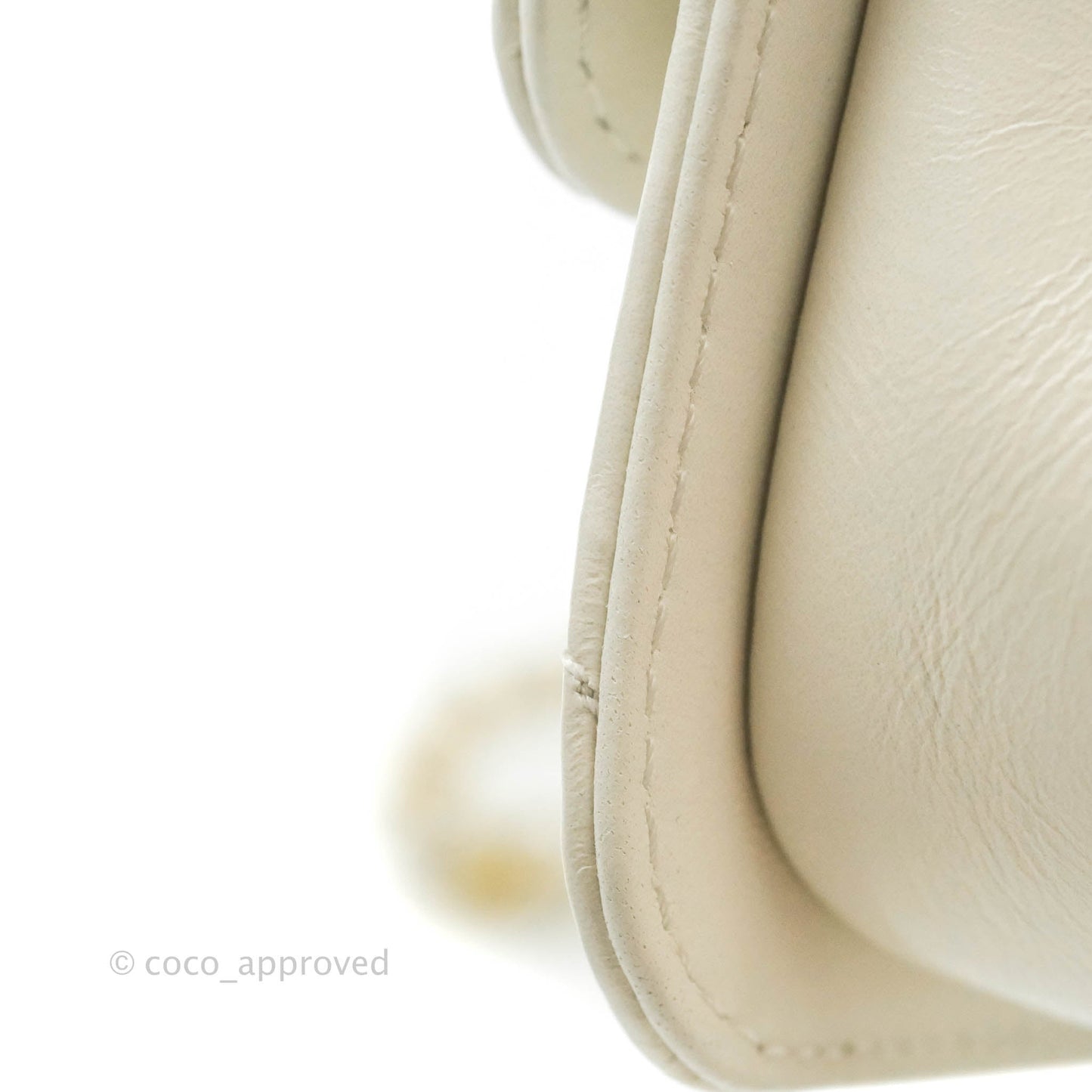 Chanel Quilted Mini Perfect Fit Adjustable White Calfskin Gold Hardware