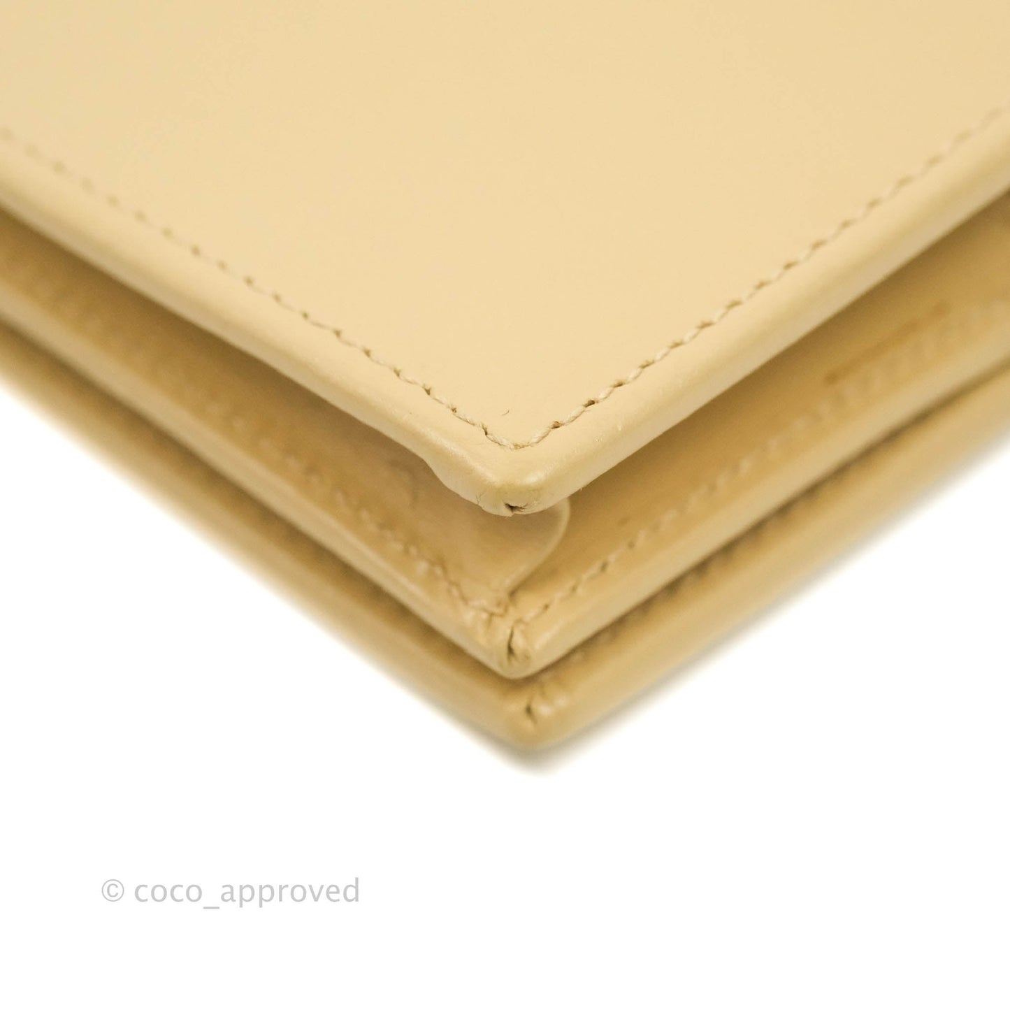Gucci Horsebit 1955 Card Case Wallet Beige