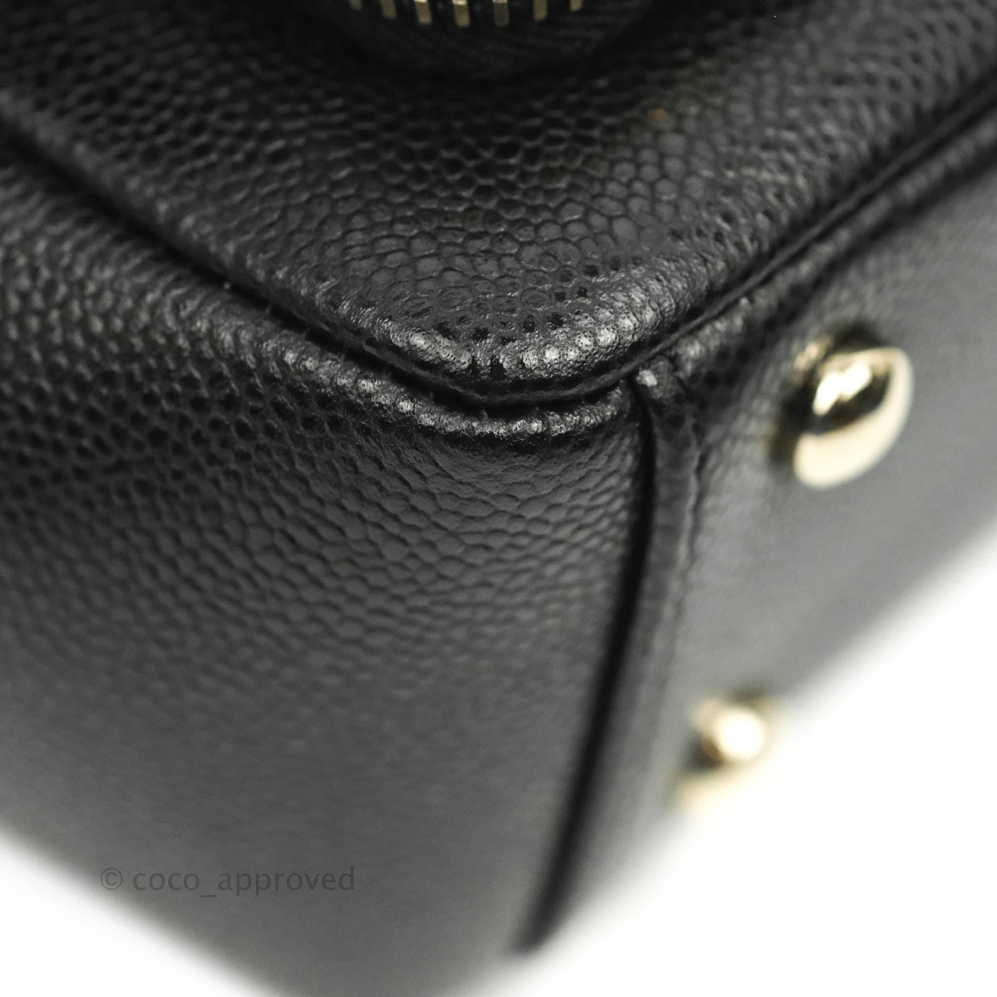 Chanel Small Business Affinity Flap Bag Black Caviar Gold Hardware