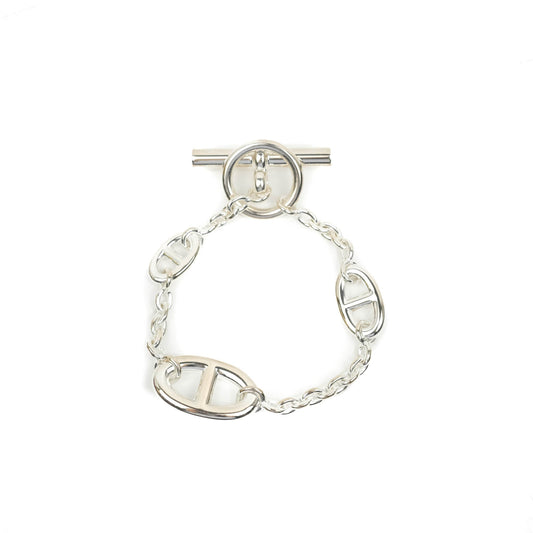 Hermes Medium Chaine d'Ancre Farandole Bracelet Palladium