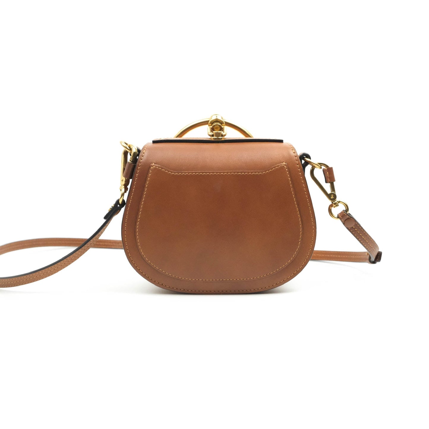 Chloé Nile Crossbody Bag Brown Calfskin