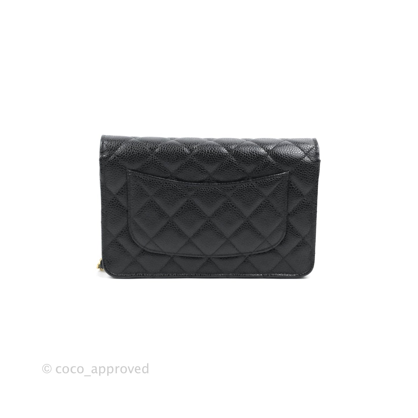 Chanel Quilted Classic WOC Black Caviar Gold Hardware