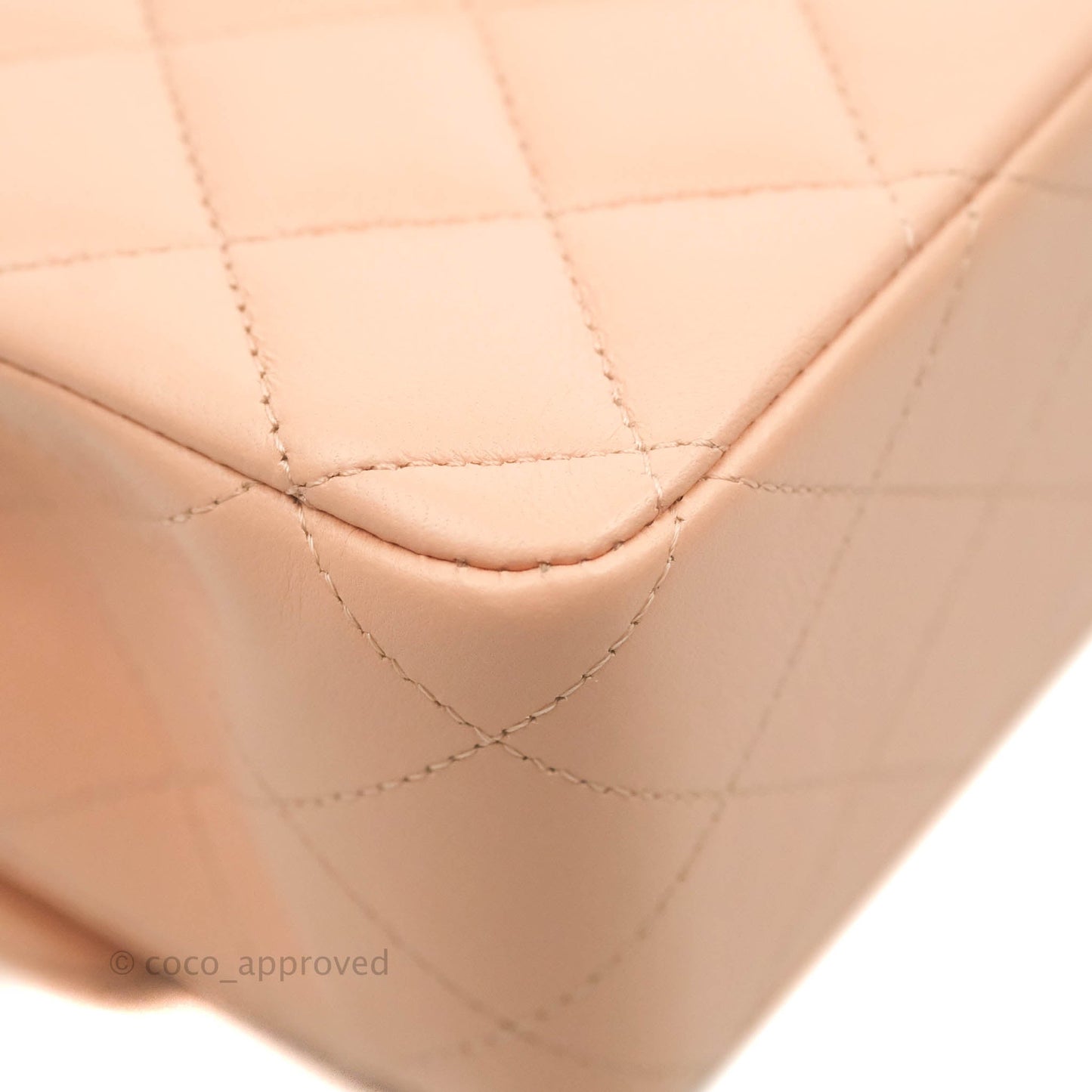 Chanel Classic Medium Flap Quilted Pink Lambskin Light Gold Hardware