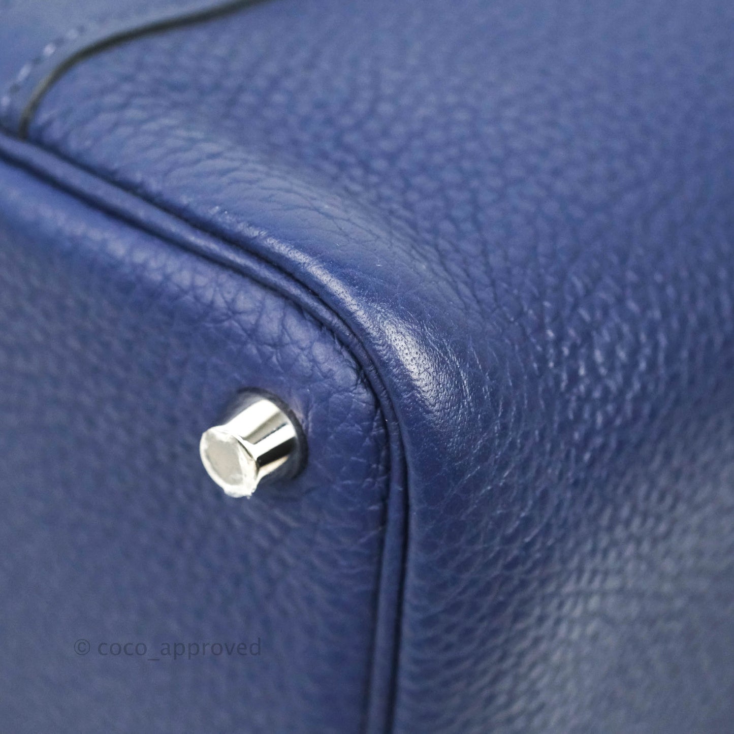 Hermès Picotin Lock 18 PM Bleu Encre Clemence Palladium Hardware