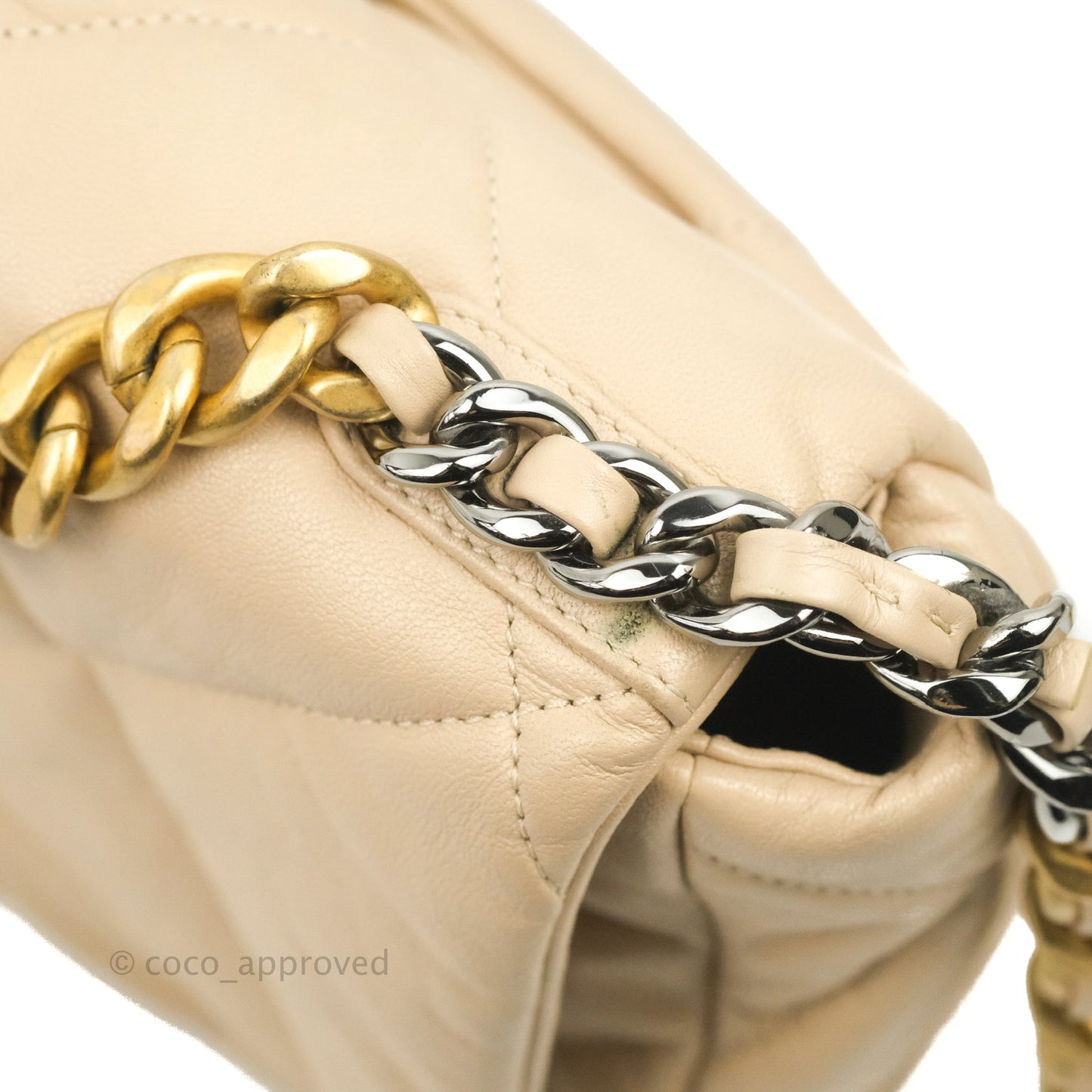 Chanel 19 Small Beige Mixed Hardware