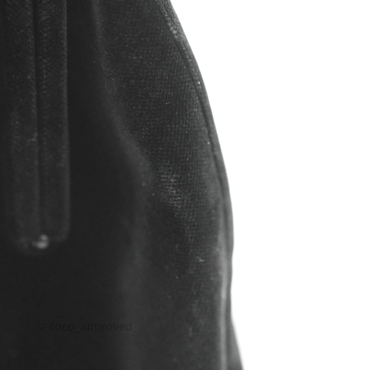 Chanel Vintage CC Handbag So Black Velvet