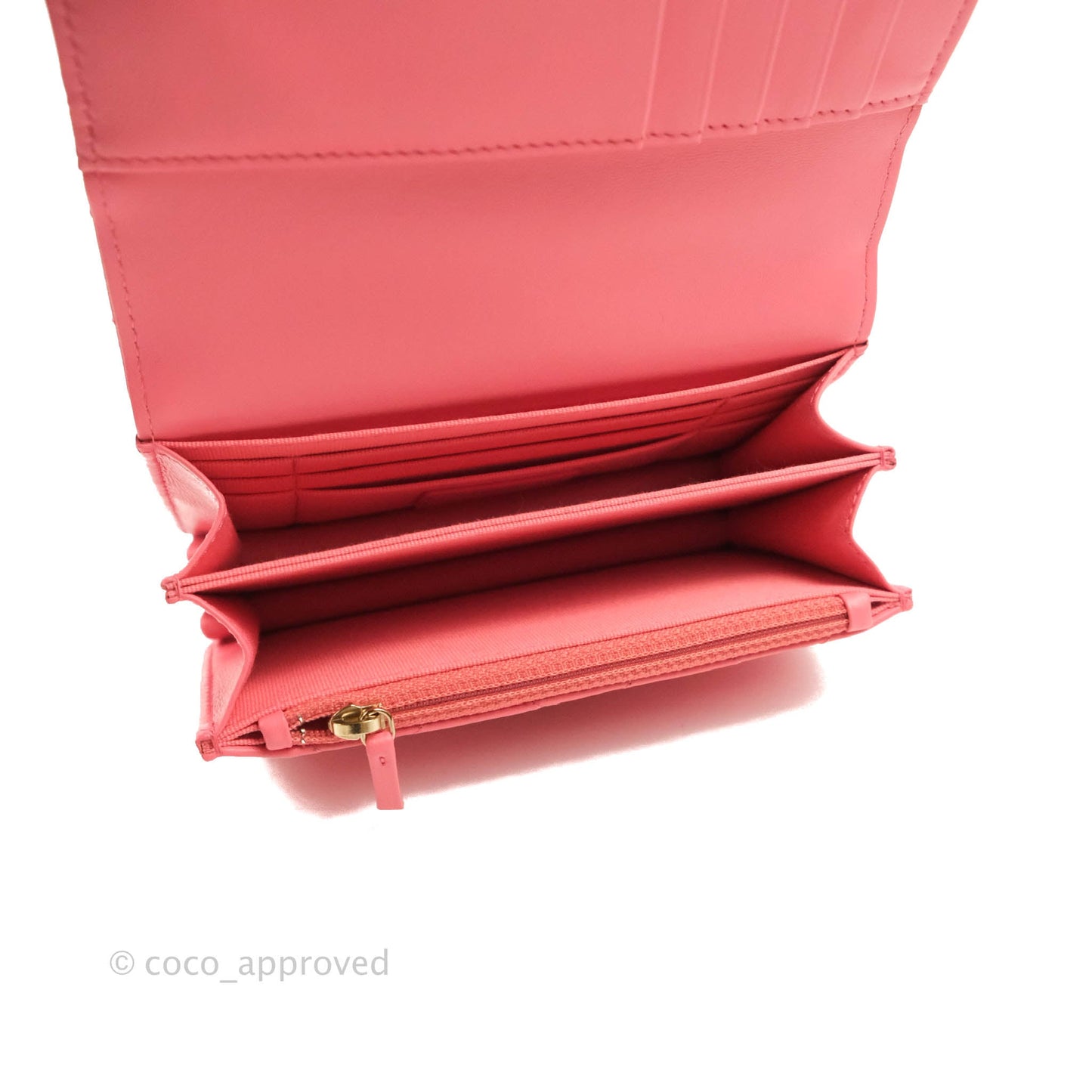 Chanel Clutch with Chain Pink Lambskin Enamel Gold Hardware