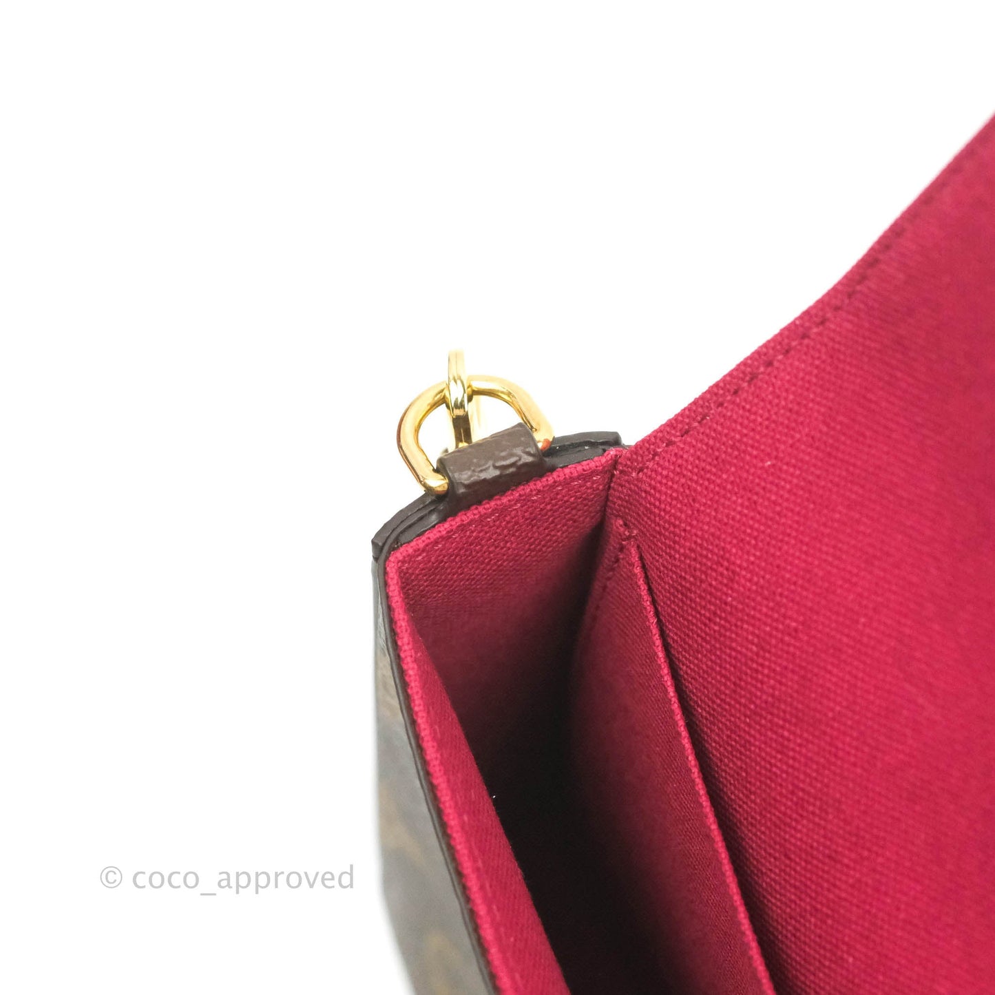 Louis Vuitton Félicie Pochette Monogram Canvas Fuchsia Pink