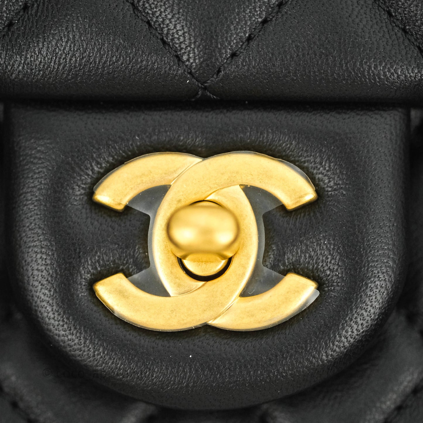 Chanel Mini Rectangular Pearl Crush Quilted Black Lambskin Gold Hardware