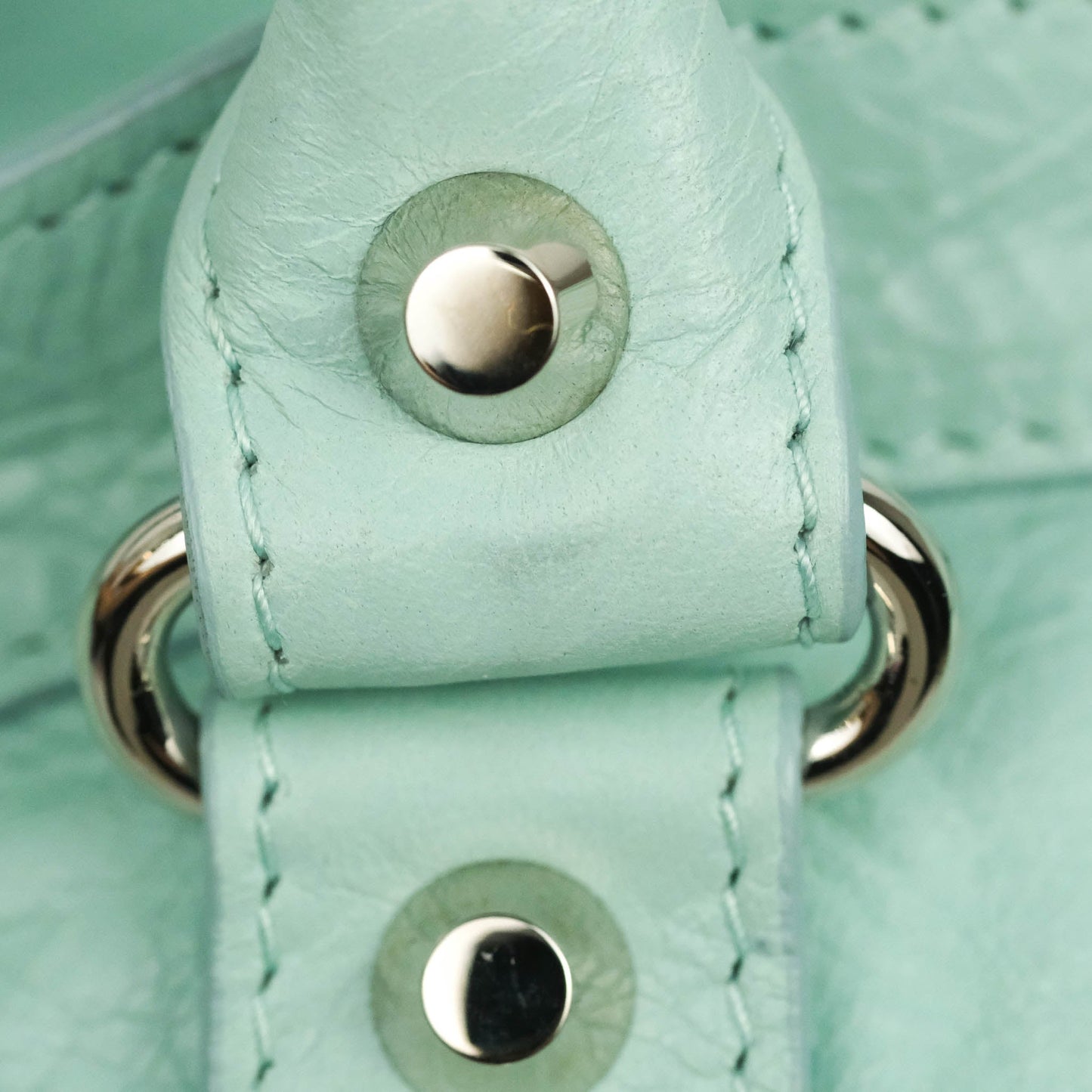 Balenciaga Classic City Bag Tiffany Blue Calfskin Silver Hardware