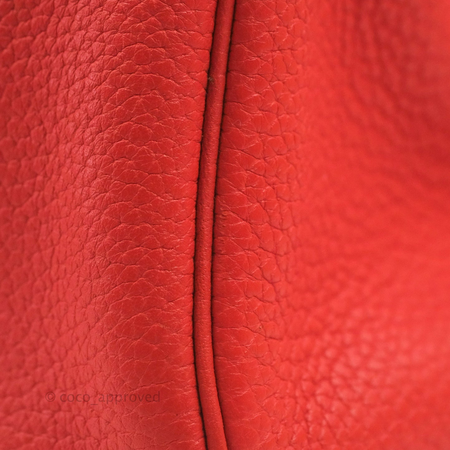 Hermès Lindy 30 Red Clemence Palladium Hardware