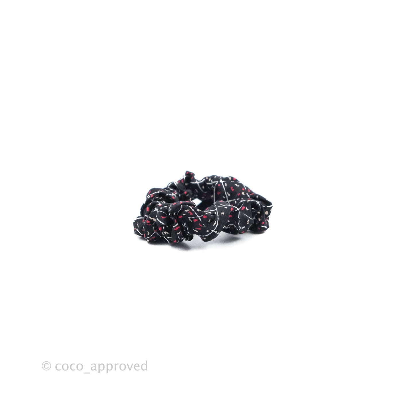 Chanel Bow Silk Hair Accessory Black