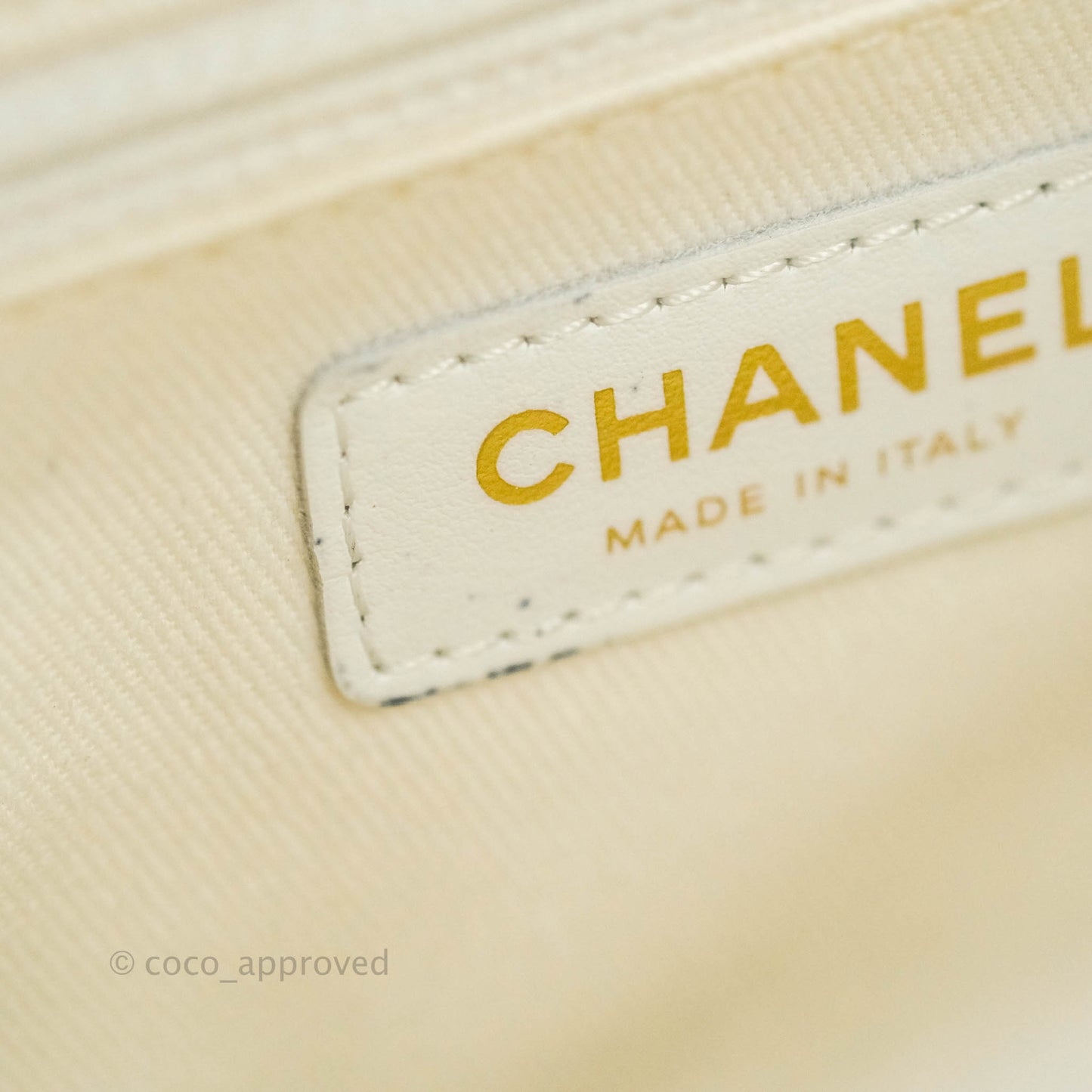 Chanel Quilted Small Business Affinity Flap White Caviar Gold Hardware
