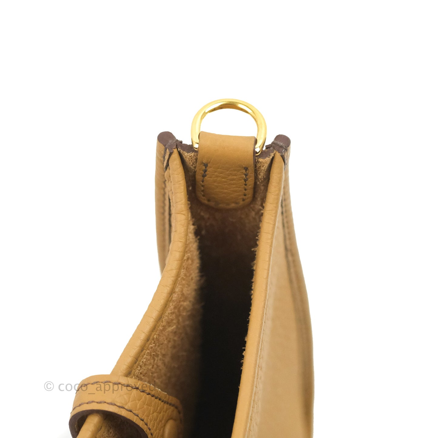 Hermès Mini Evelyne 16 Biscuit 48 Clemence Gold Hardware