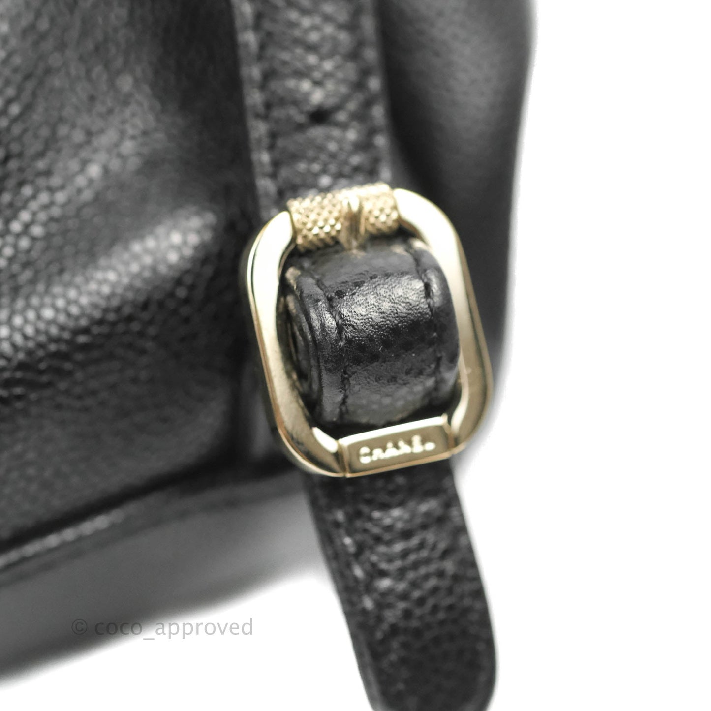 Chanel Quilted Business Affinity Backpack Black Caviar Gold Hardware