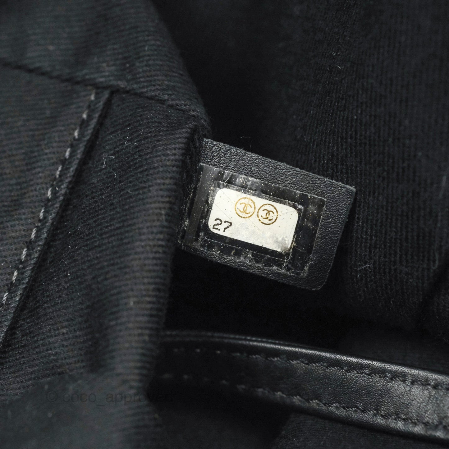 Chanel Large Deauville Charcoal Grey Canvas Gold Hardware