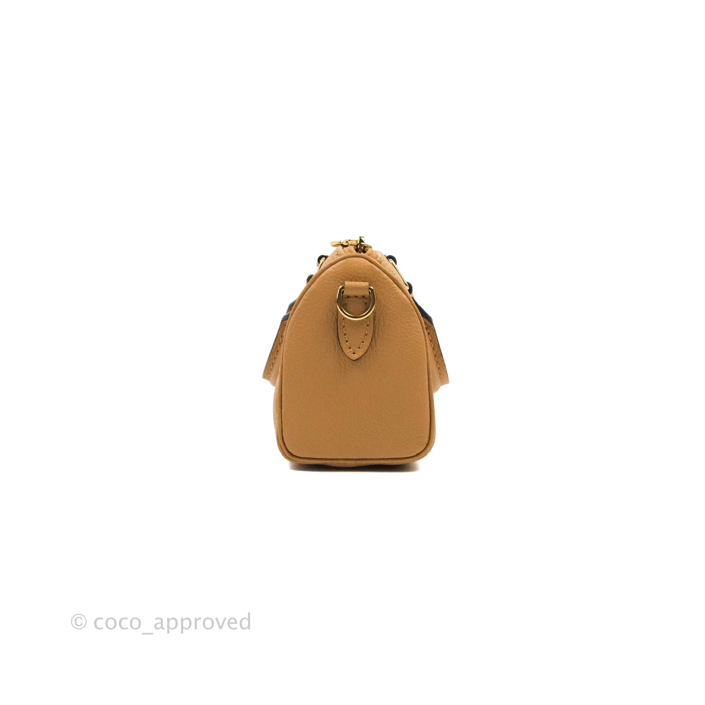 Louis Vuitton Nano Speedy Monogram Canvas Arizona Beige Gold Hardware