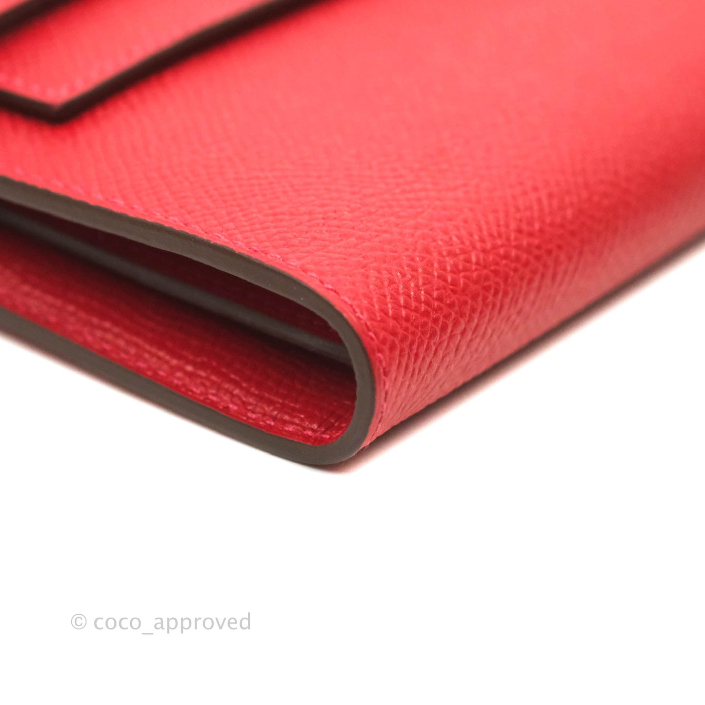 Hermès Kelly Wallet Red Epsom Gold Hardware