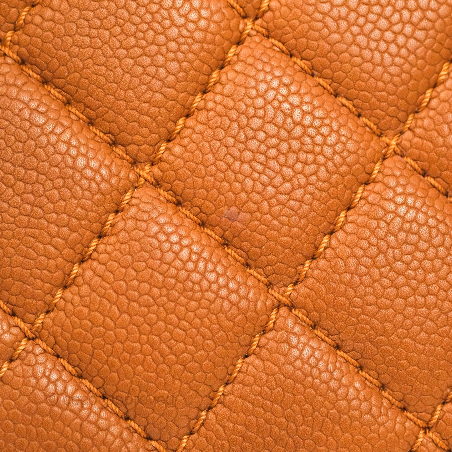 Chanel Flap Bag Quilted Caramel Brown Caviar Ruthenium Hardware