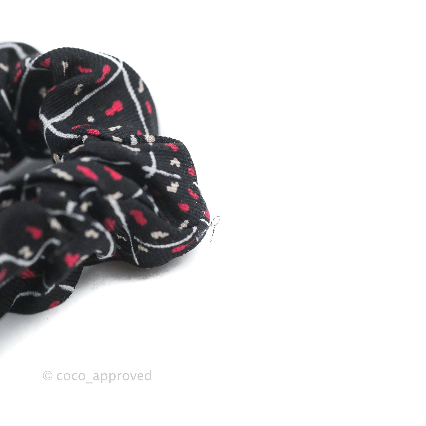 Chanel Bow Silk Hair Accessory Black