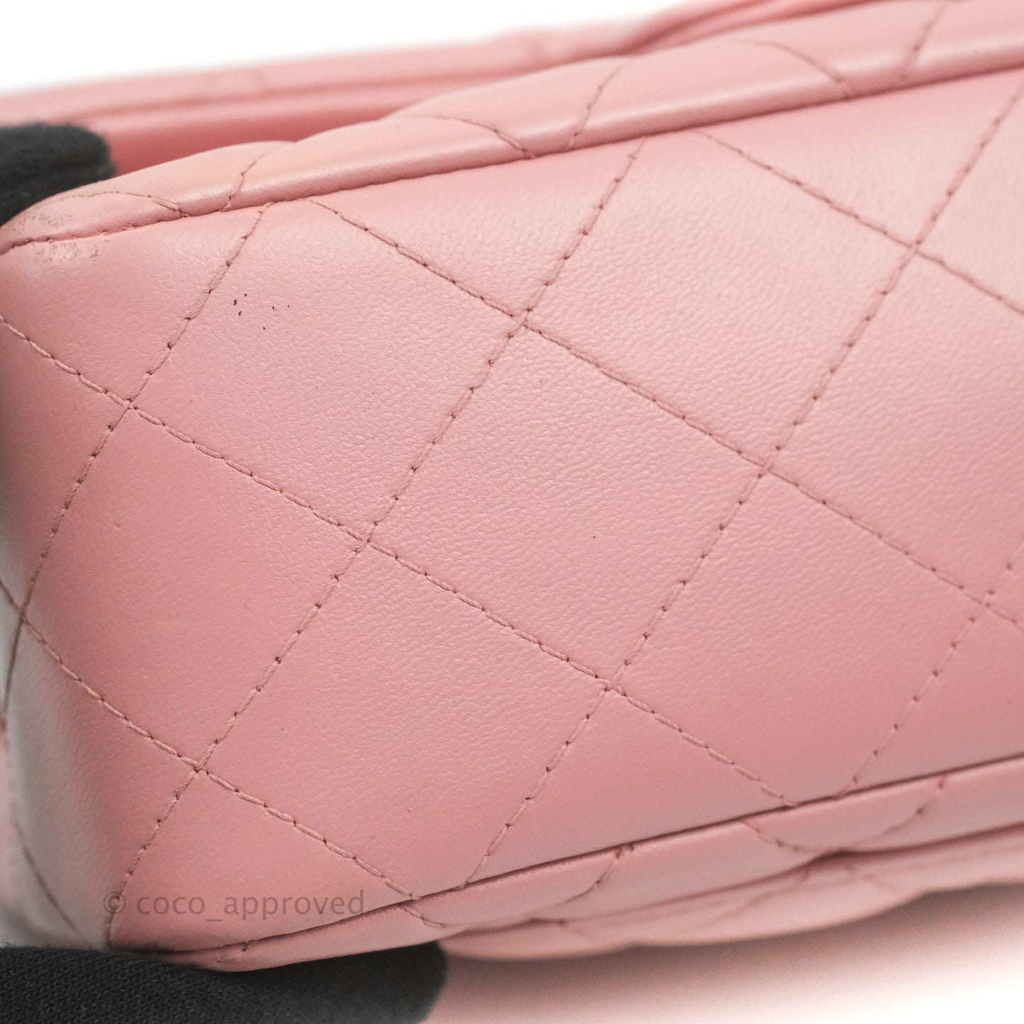 Chanel Quilted Mini Rectangular Flap Pink Lambskin Gold Hardware