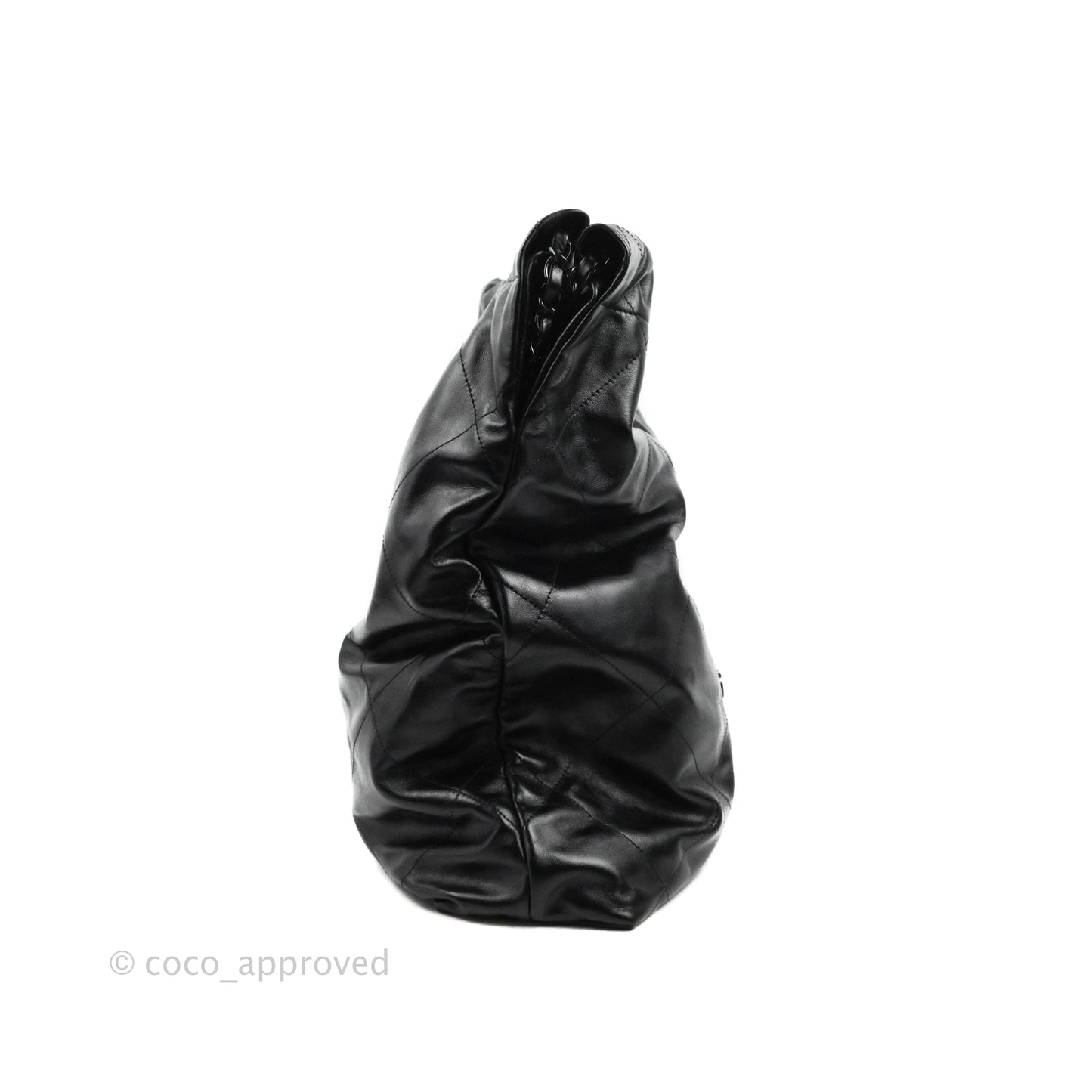 Chanel 22 Bag Black Calfskin So Black Hardware