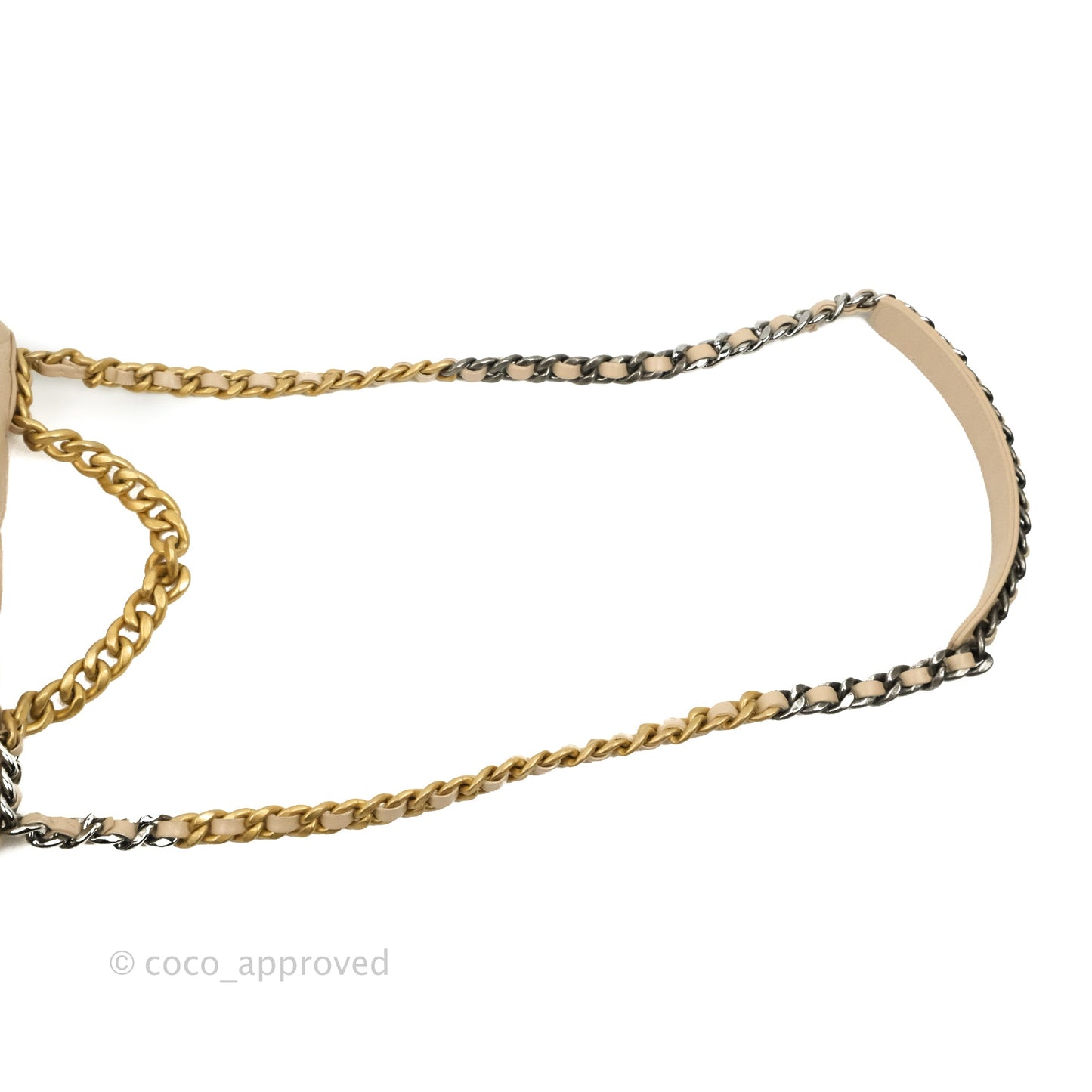 Chanel 19 Small Beige Mixed Hardware