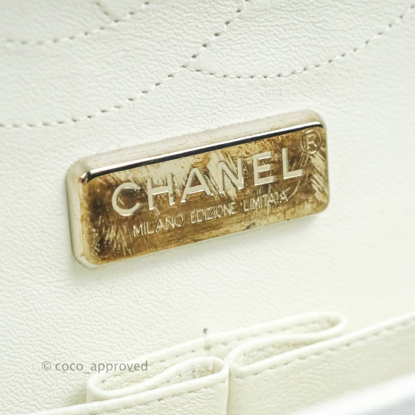 Chanel Jumbo Double Flap White Caviar Silver Hardware⁣⁣