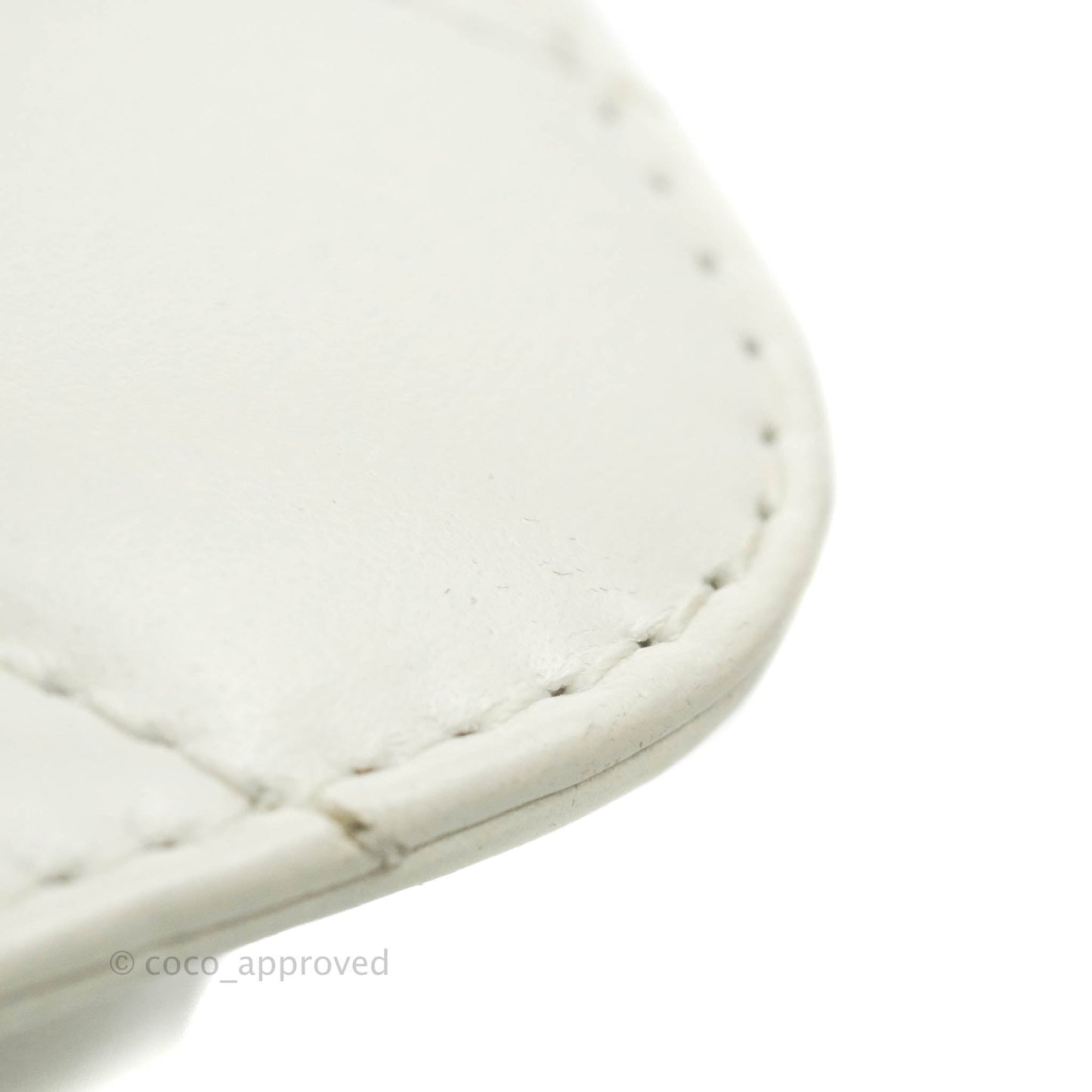 Chanel Quilted Mini Perfect Fit Adjustable White Calfskin Aged Gold Hardware