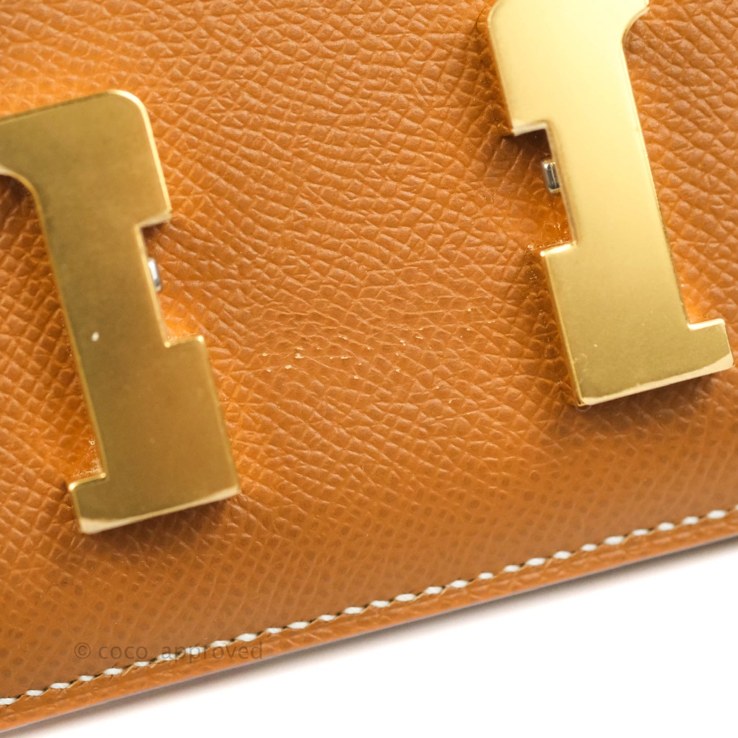 Hermès Constance Mini 18 Gold Epsom Gold Hardware