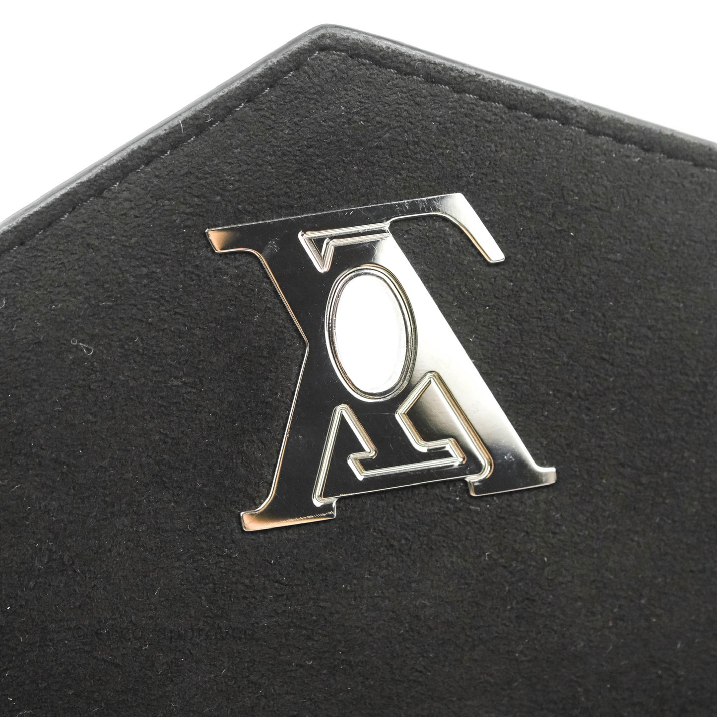 Louis Vuitton My Lockme BB Bag Black Calfskin Silver Hardware