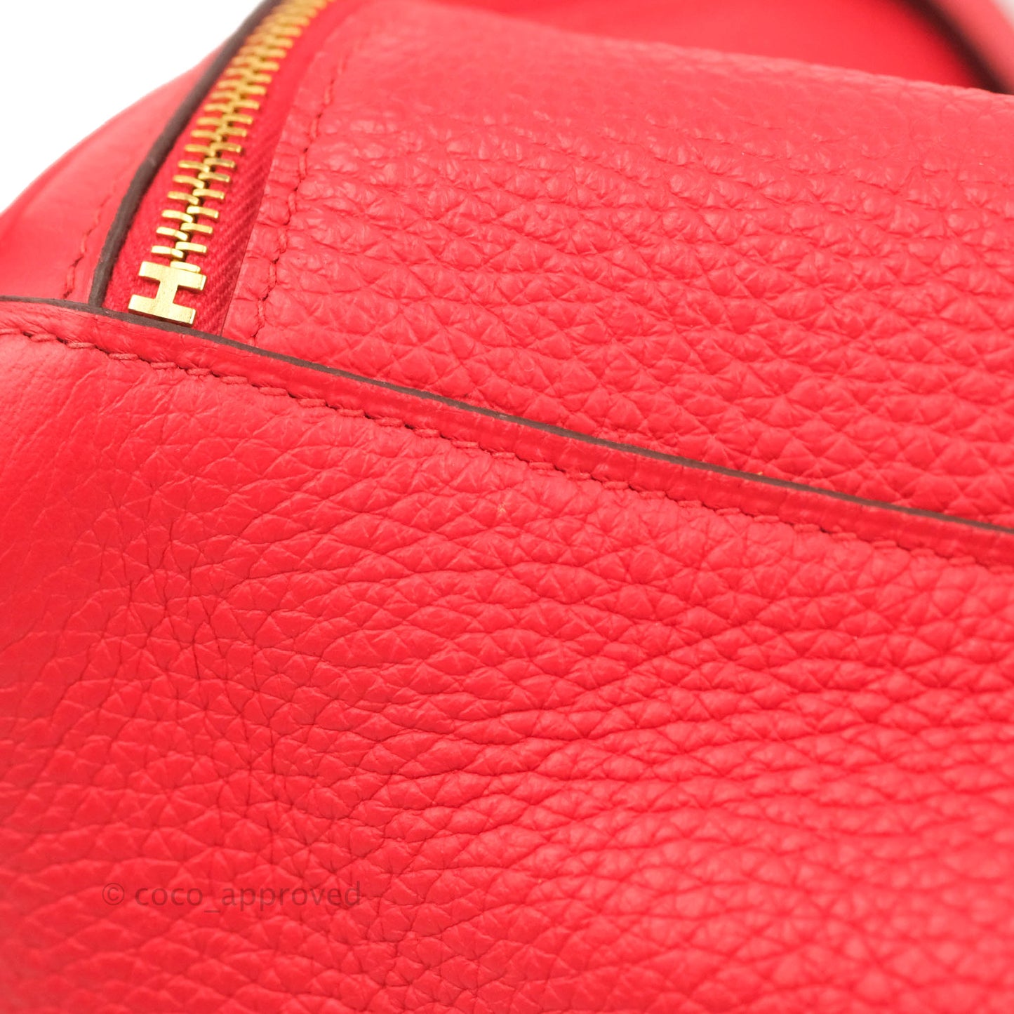 Hermès Lindy 26 Rouge de Coeur Clemence Gold Hardware