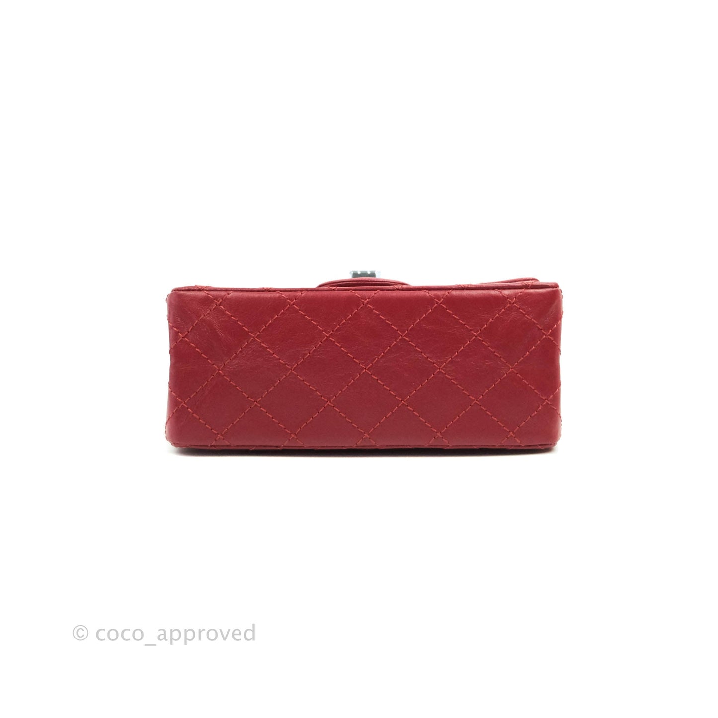 Chanel Mini Reissue 224 Red Aged Calfskin Gold Hardware 19S