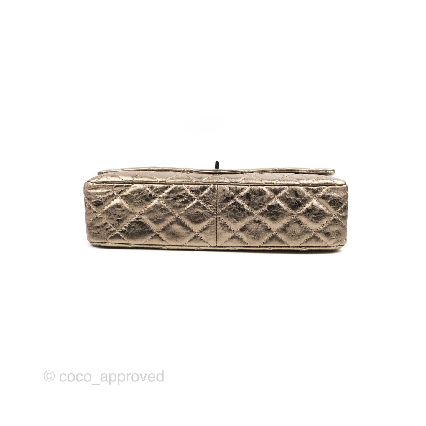 Chanel Reissue 226 Quilted Metallic Calfskin Copper Gold