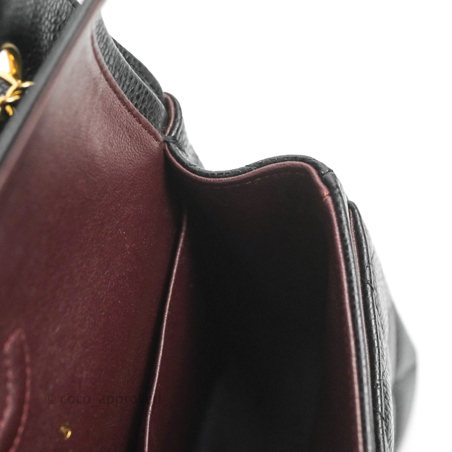 Chanel S/M Small Classic Quilted Flap Black Caviar Gold Hardware