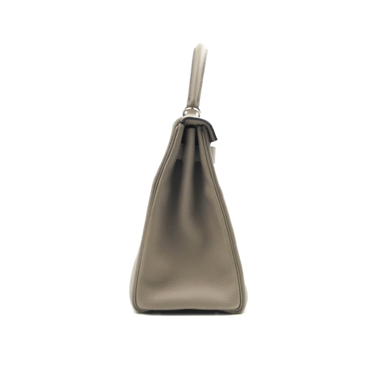 Hermès Kelly 28 Retourne Taurillon Clemence Gris Asphalt M8 Palladium Hardware