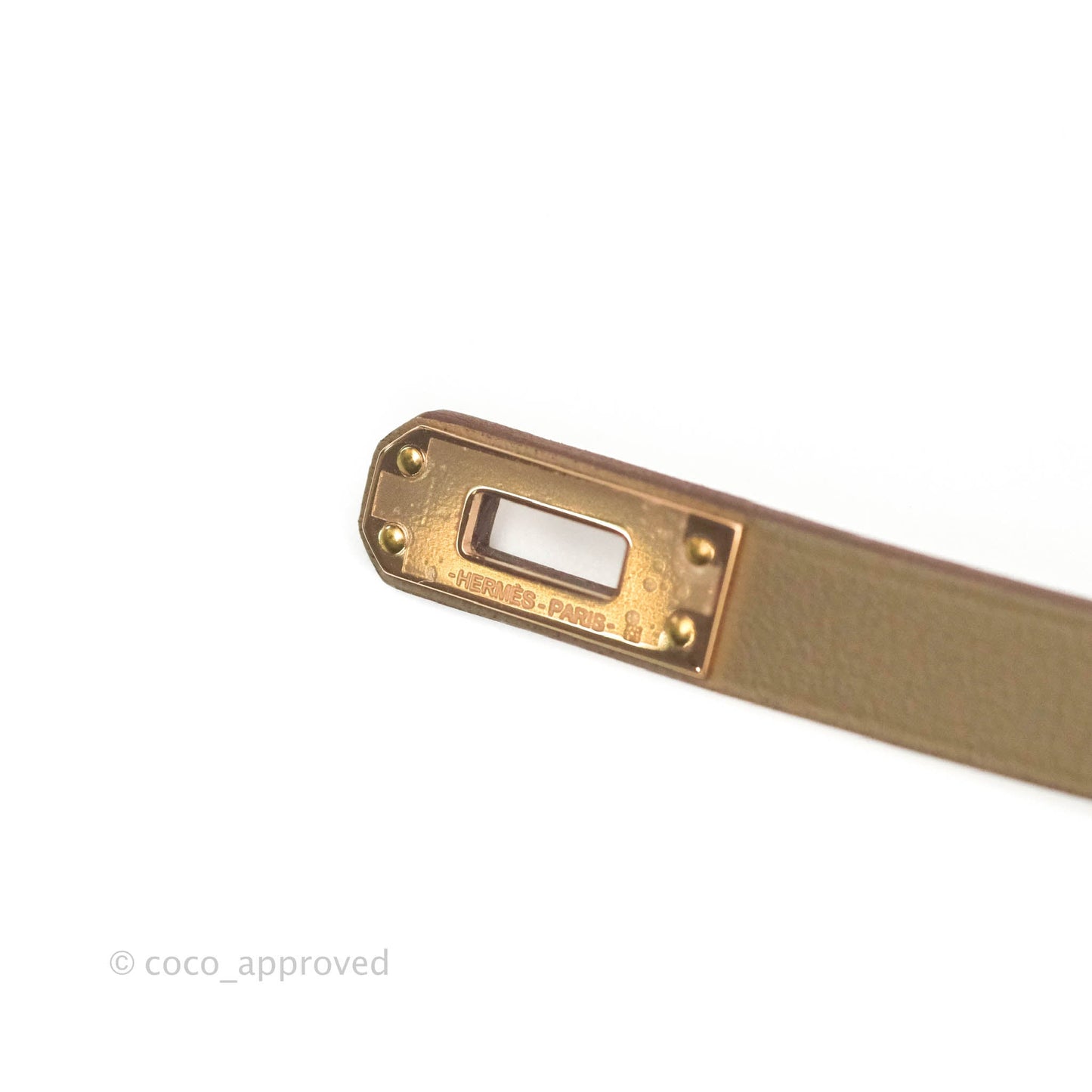 Hermès Kelly Double Tour Bracelet Etoupe Swift Gold Hardware