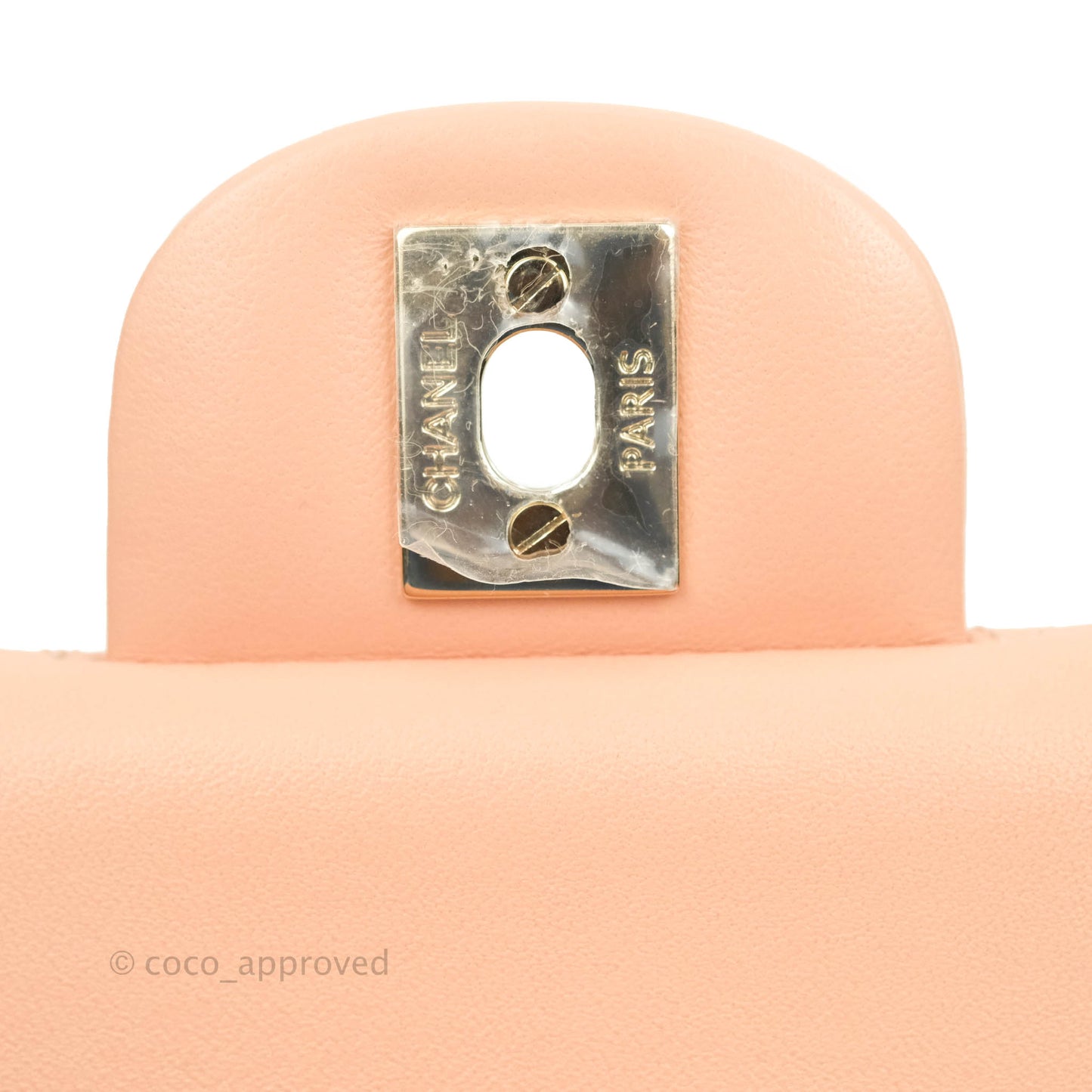 Chanel Classic Medium Flap Quilted Pink Lambskin Light Gold Hardware
