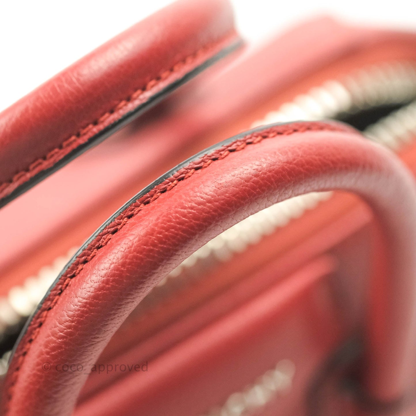 Givenchy Antigona Mini Red Grained Calfskin Silver Hardware