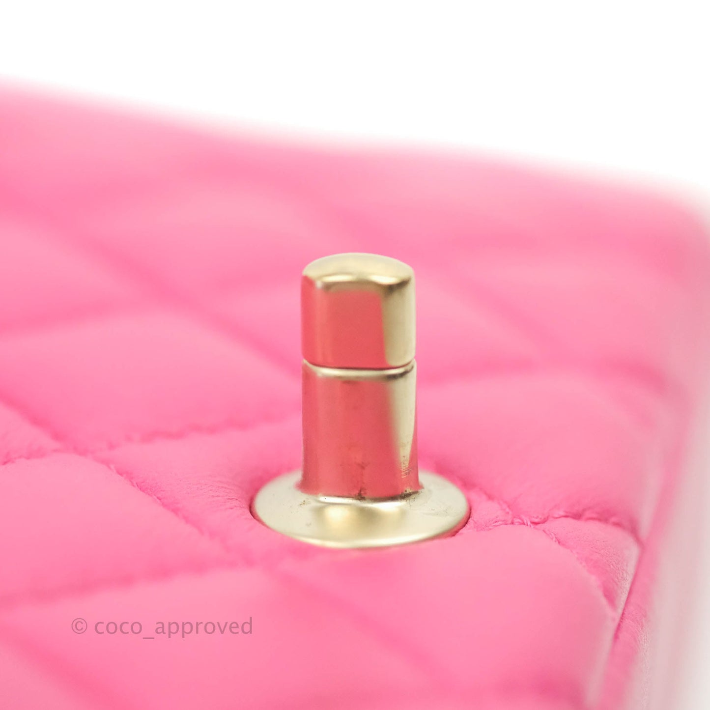 Chanel Quilted Small Flap Pink Lambskin Matte Gold Hardware