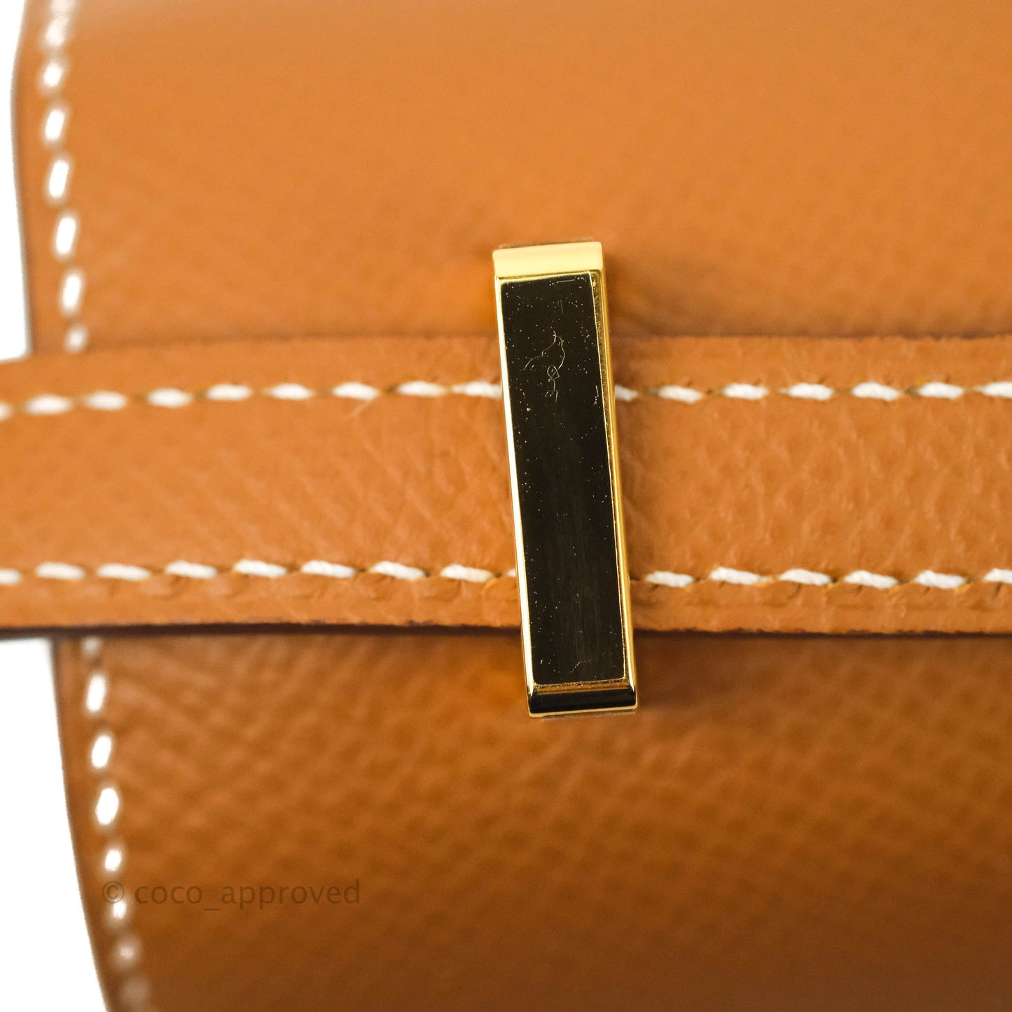 Hermès Constance Mini 18 Gold Epsom Gold Hardware