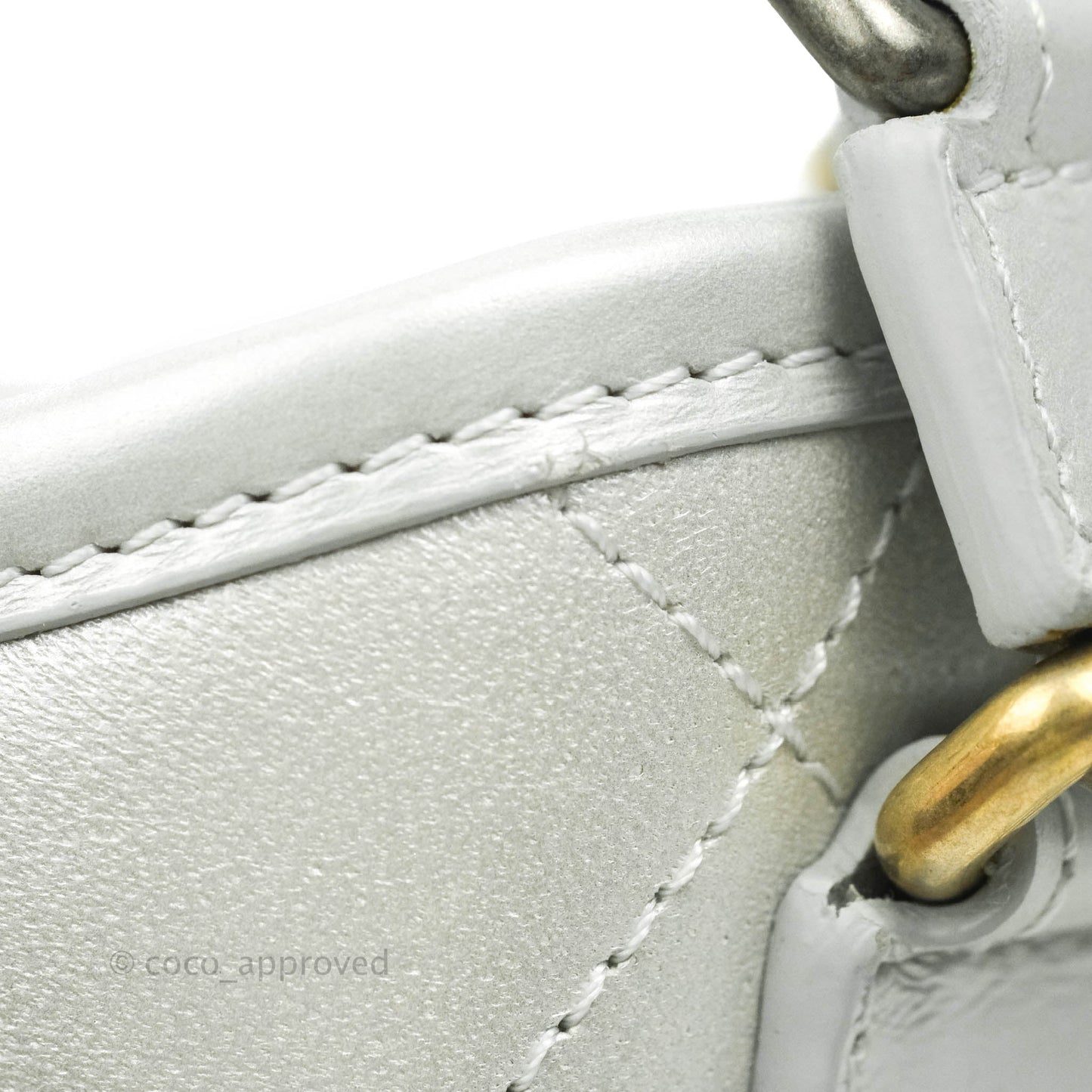Chanel Small Gabrielle Hobo Bag Metallic Light Silver Aged Calfskin Mixed Hardware 19K