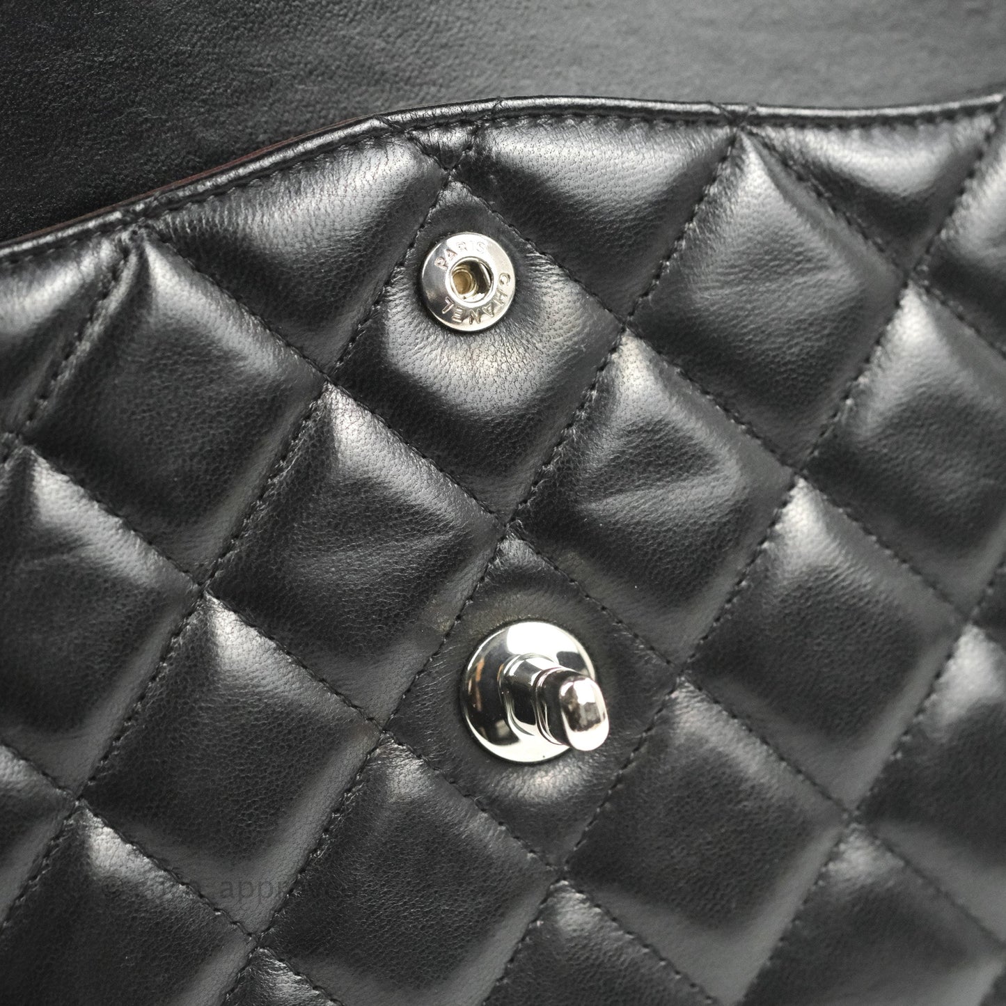 Chanel Jumbo Double Flap Black Lambskin Silver Hardware⁣⁣