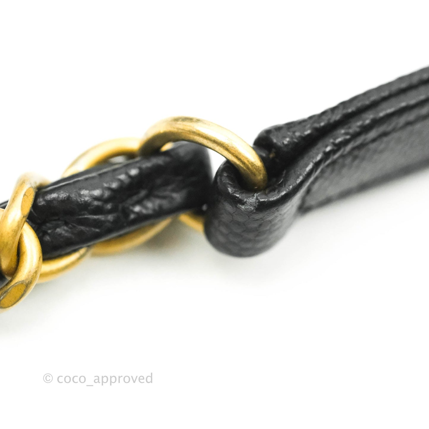 Chanel Medium Coco Handle Quilted Black Caviar Lizard Handle Gold Hardware