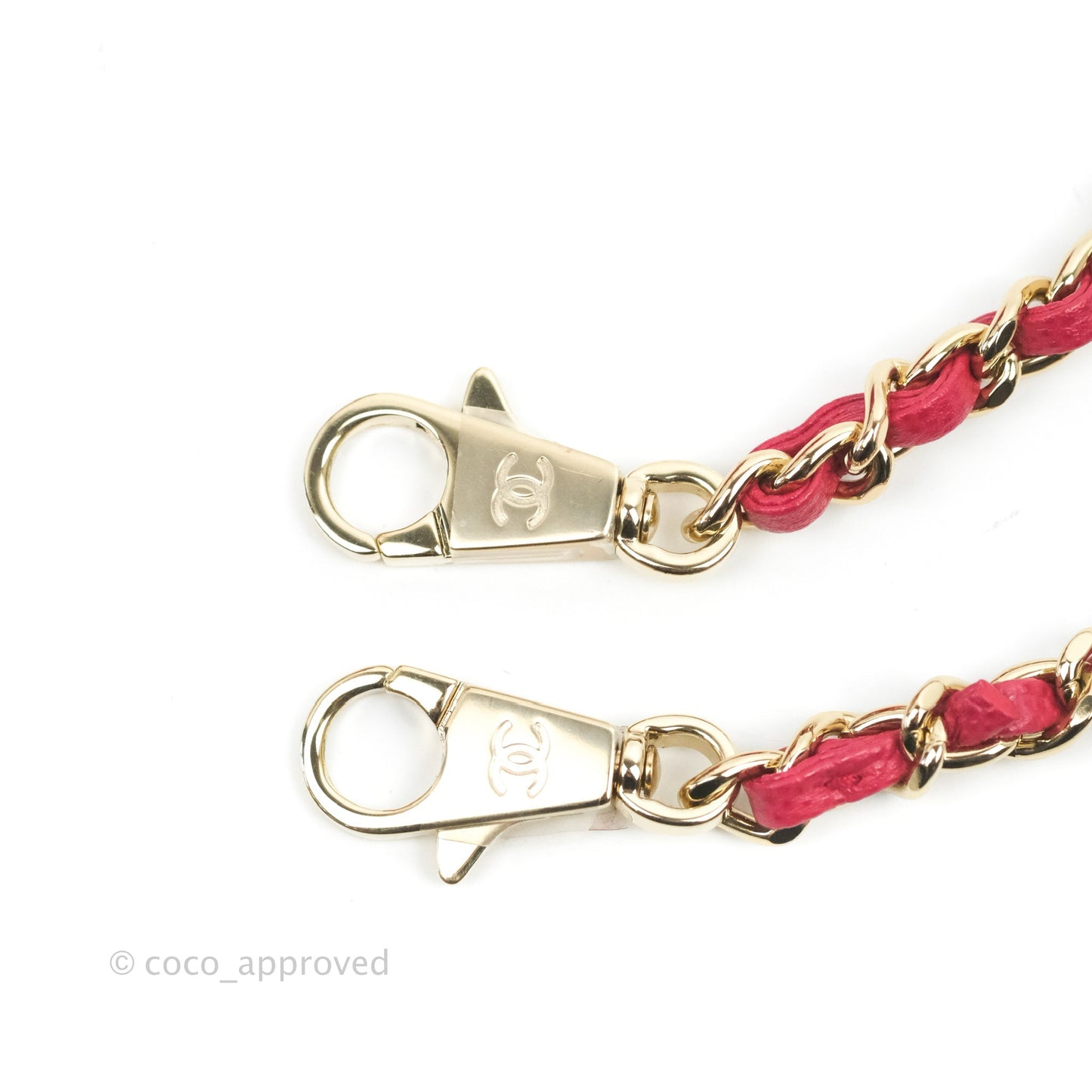 Chanel Small Coco Handle Quilted Cherry Red Caviar Gold Hardware