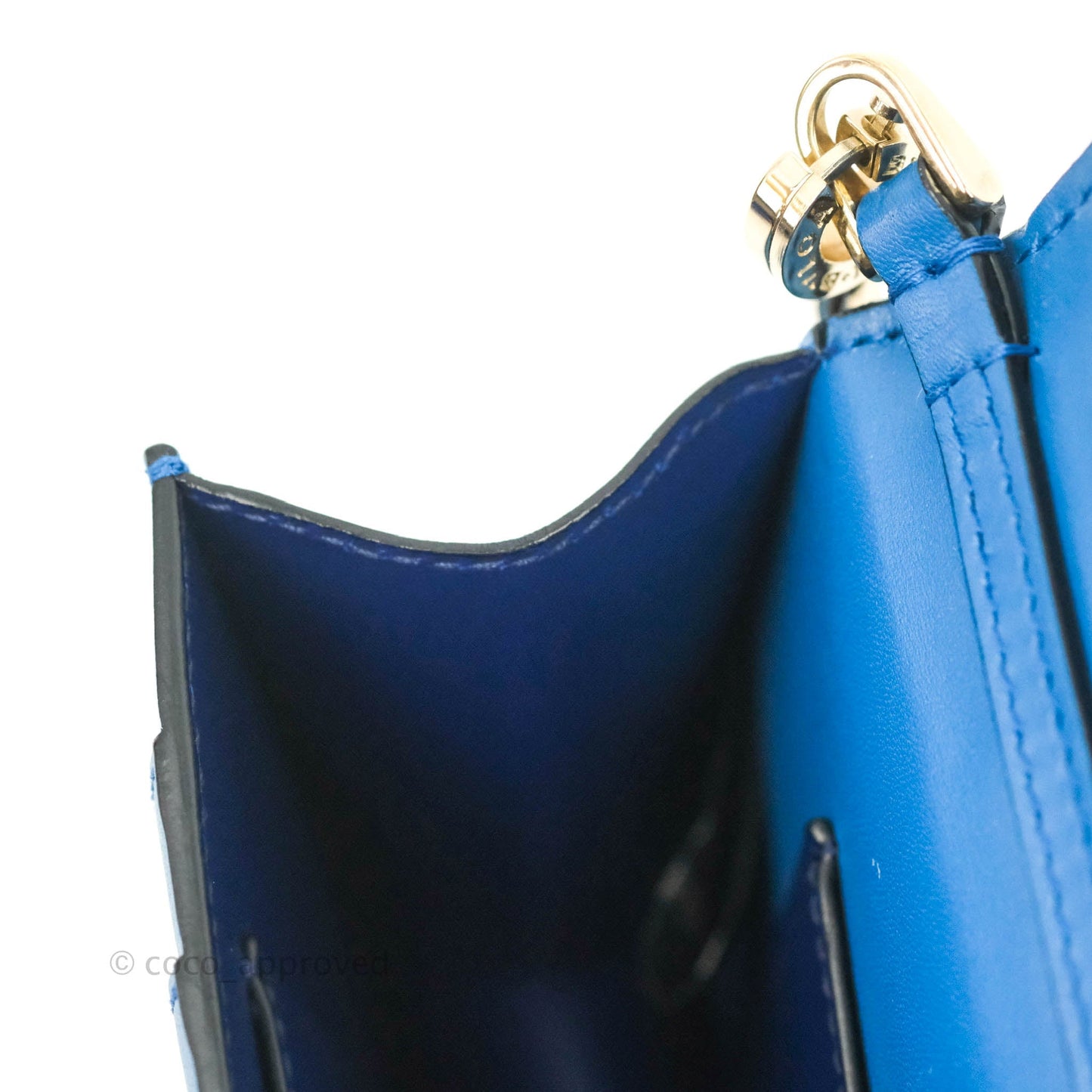Bvlgari Serpenti Forever Mini Bag in Blue Gold Hardware