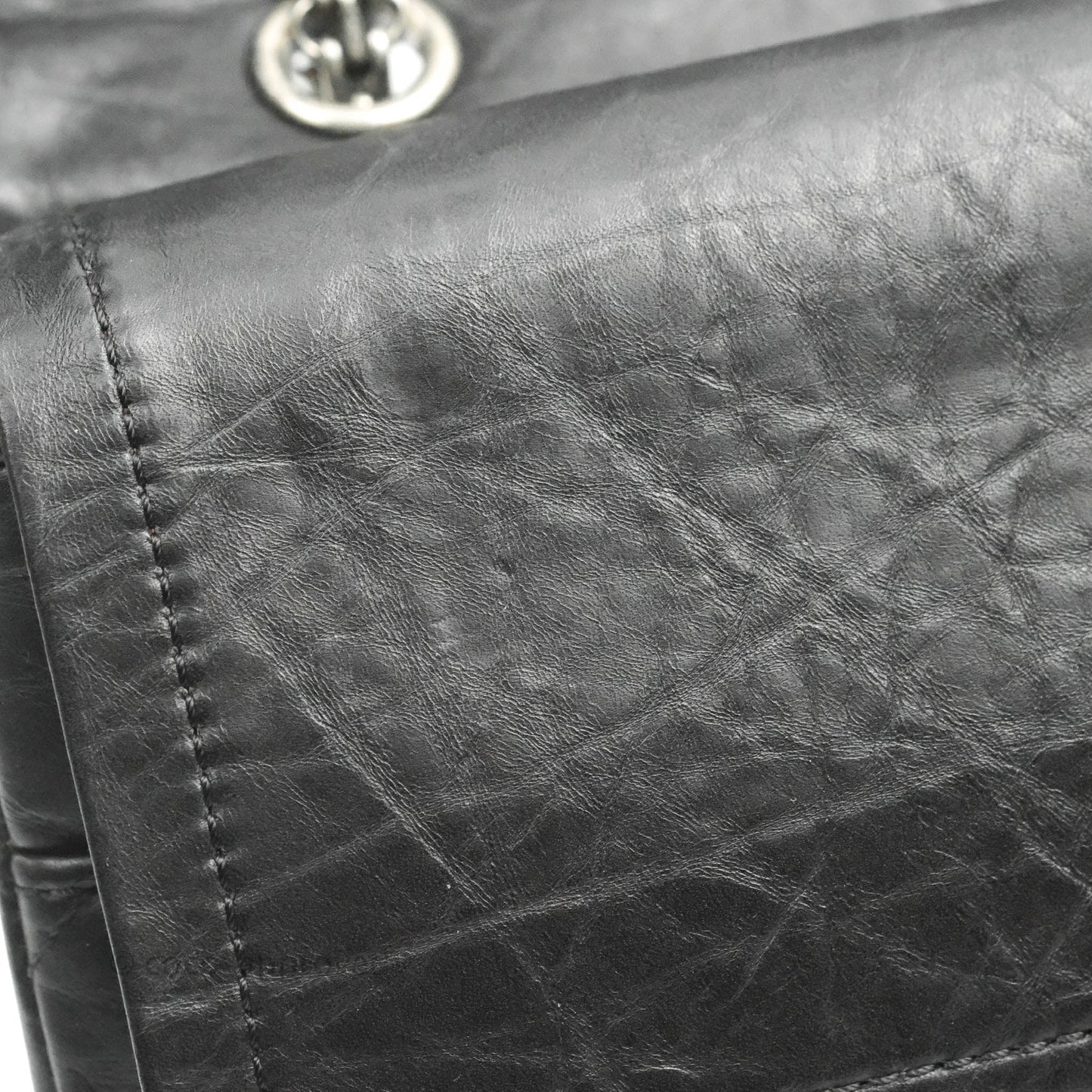 Chanel Reissue Quilted Aged Calfskin Black Ruthenium Hardware 227
