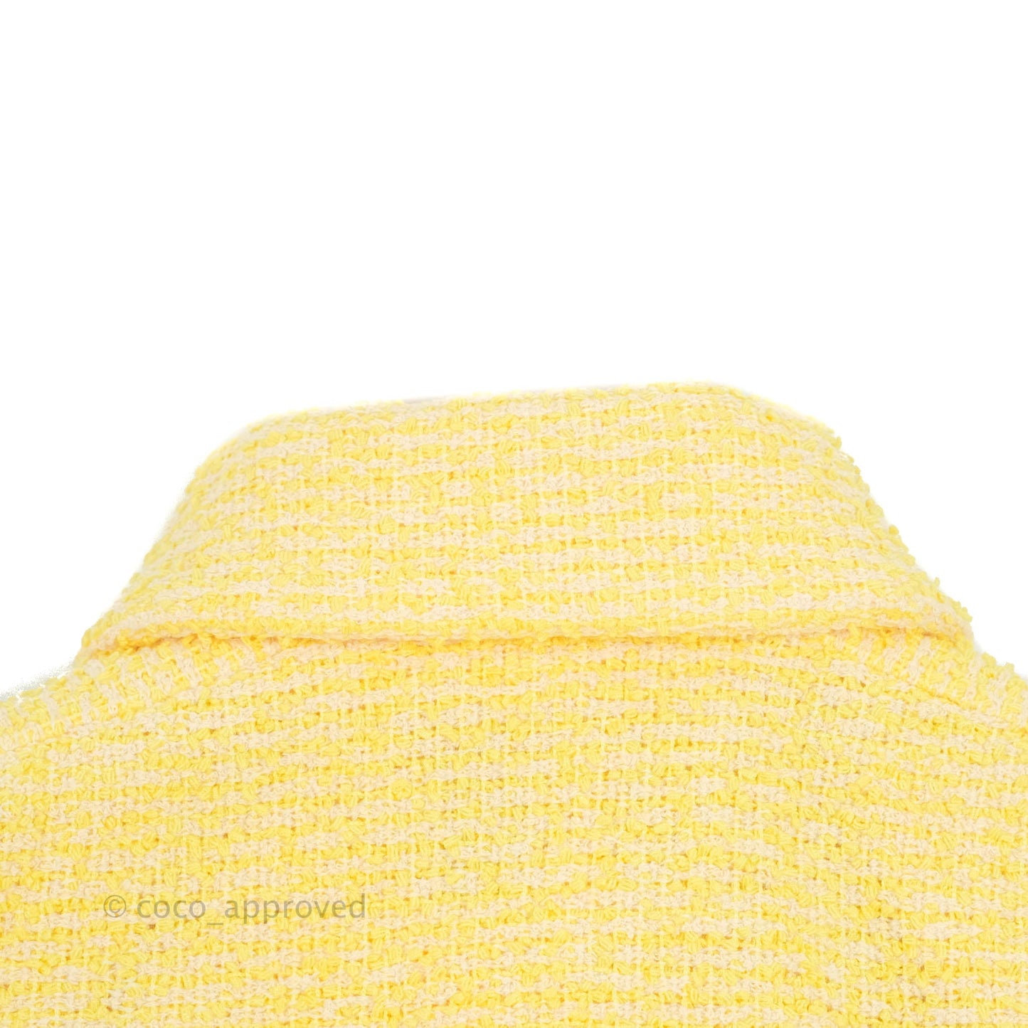 Chanel Yellow Tweed Jacket 21S