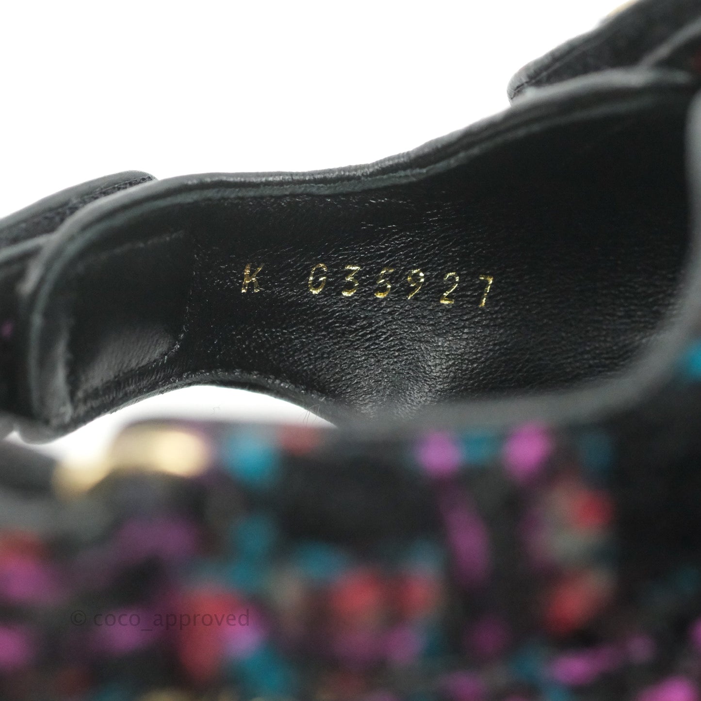 Chanel Dad Sandals Tweed Size 36